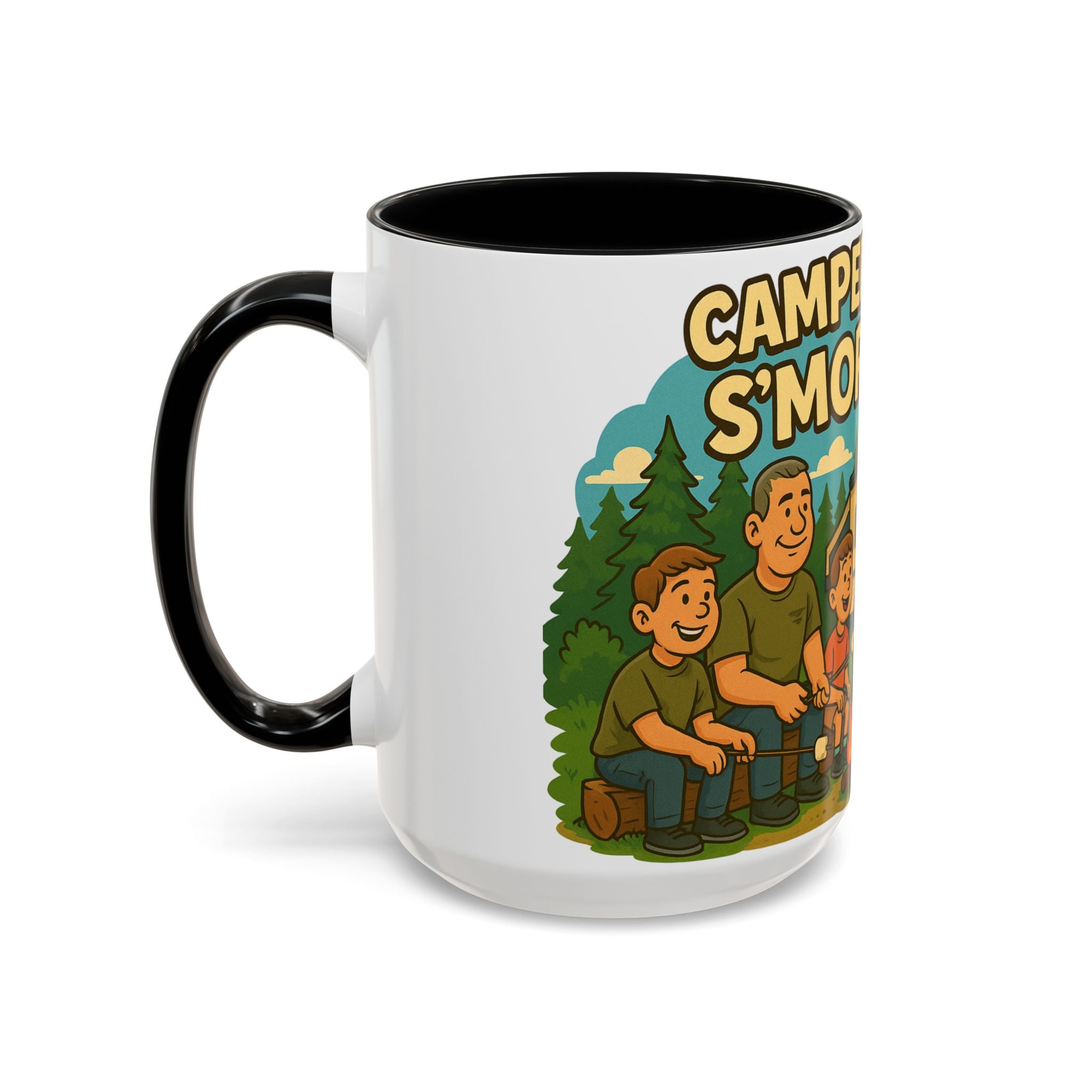 Campfire Adventure Mug - 'Campers Have S'more Fun', Outdoor Coffee Cup for Camping Lovers, Gifts for Nature Enthusiasts, S'mores Jokes