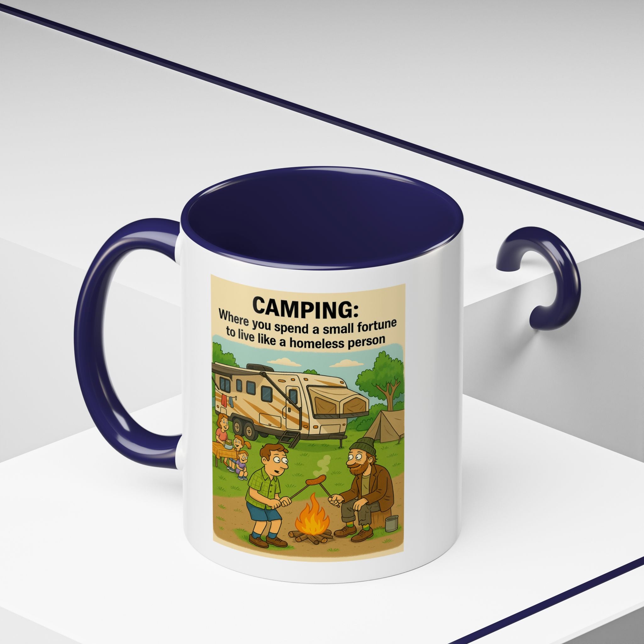 Camping Humor Coffee Mug, Hilarious Campfire Gift, Funny Mug for Outdoors Lovers, Adventure Lover's Coffee Cup, Unique Camping Present