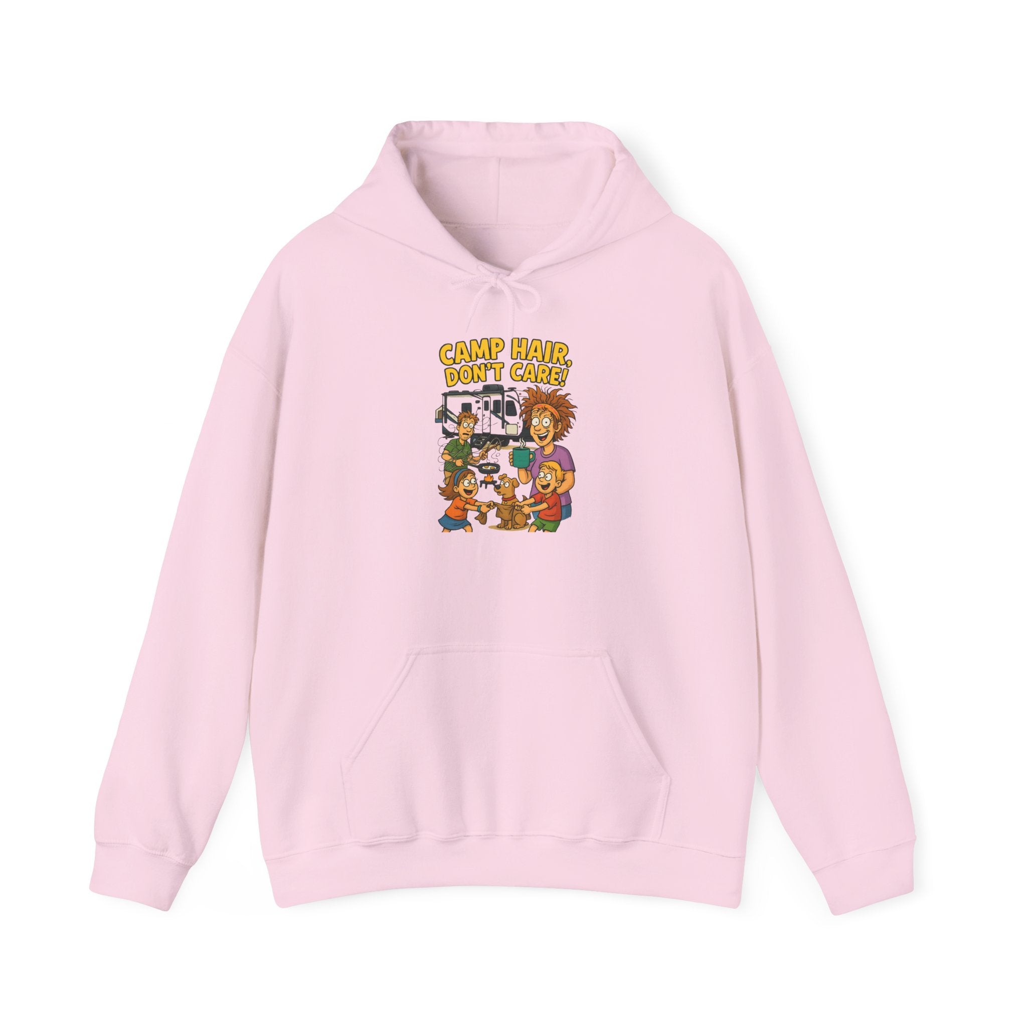 Camp Vibes Unisex Hooded Sweatshirt - Cozy, Funny Gift, Summer Nights, Outdoor Adventure, Camping Apparel