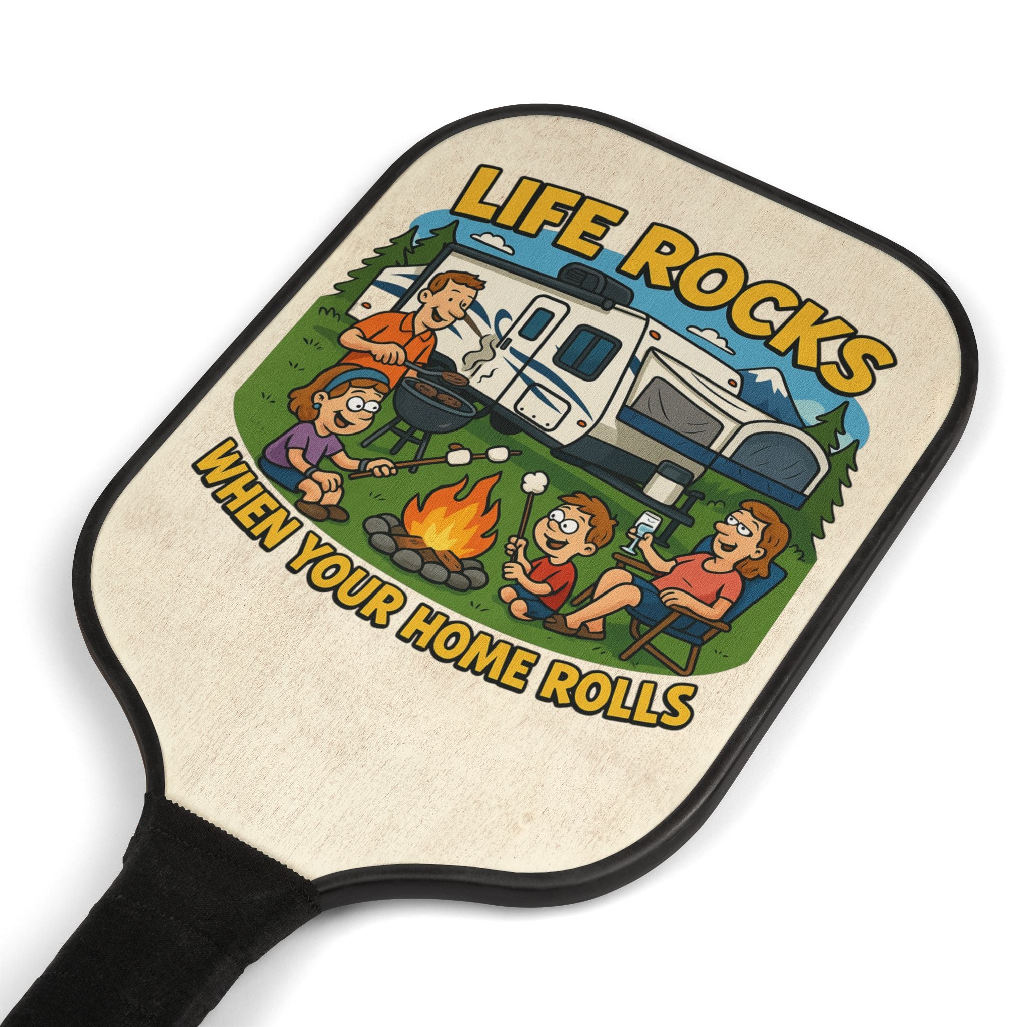 Pickleball Paddle Set - Life Rocks, Fun Outdoor Games, Pickleball Gear, RV Life Gift, Sport Enthusiast Accessories