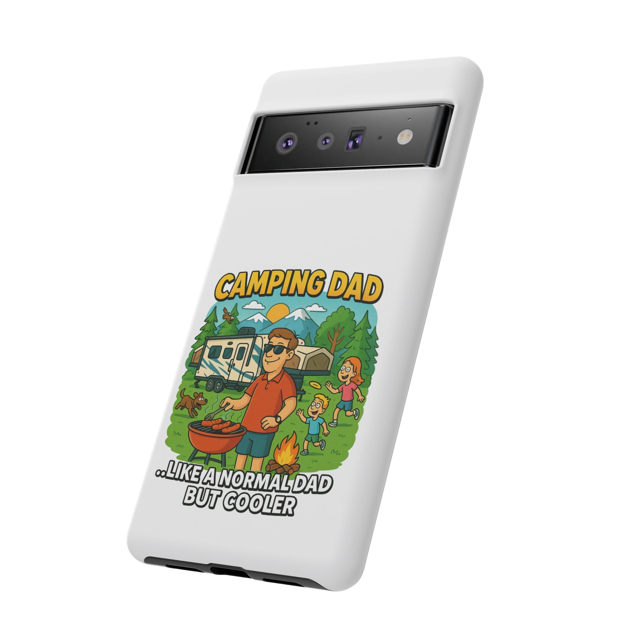 Camping Dad Phone Case - Unique Tough Cover for Outdoor Dads