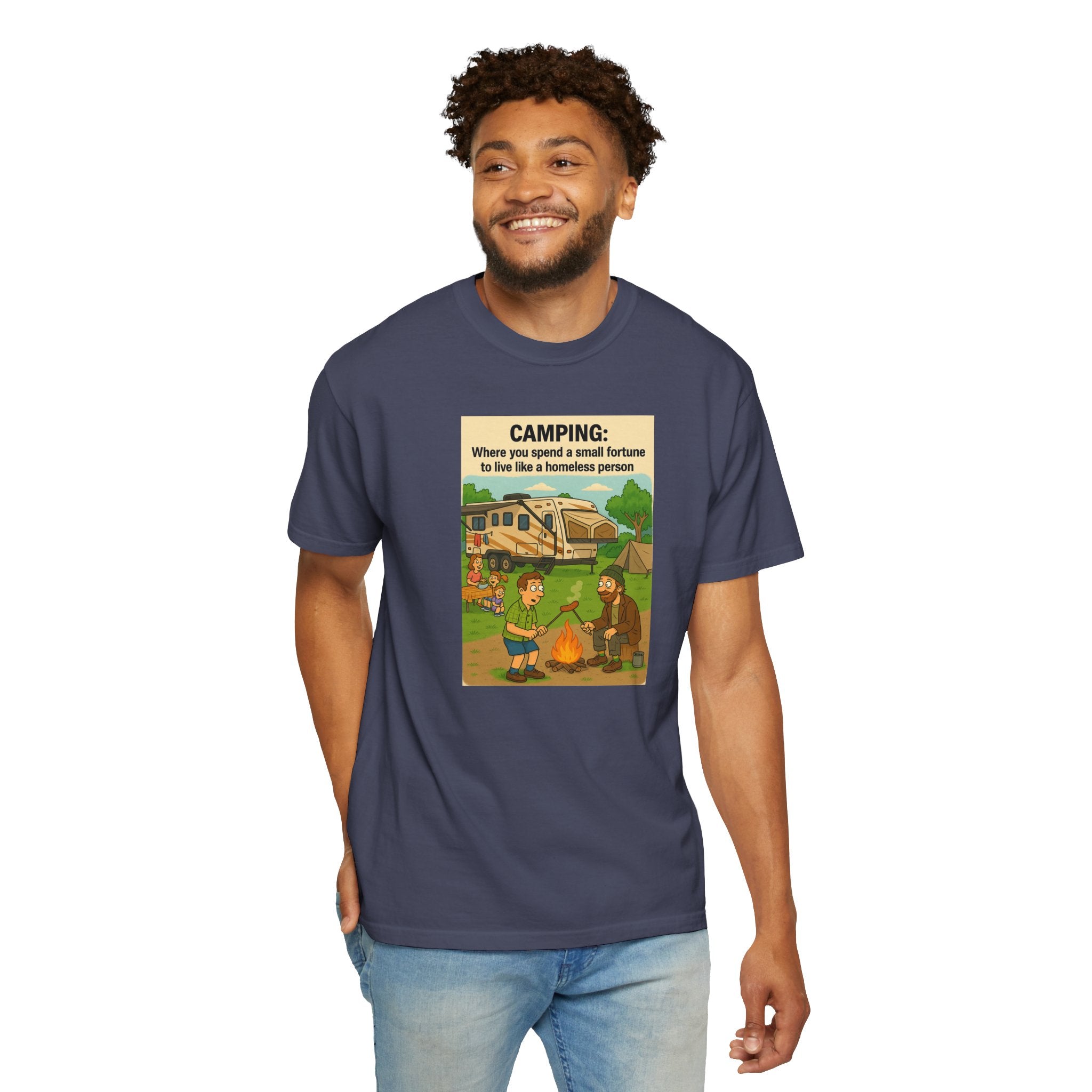 Camping Humor T-Shirt, Unisex Graphic Tee, Adventure Gift, Outdoor Lover Apparel, Funny Camping Shirt