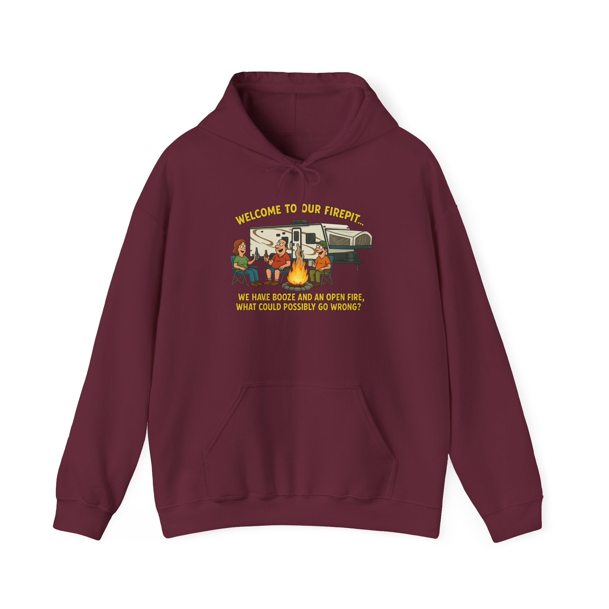 Cozy Campfire Sweatshirt | Unisex Hoodie for Outdoor Lovers, Camping Gear, Warmth for Fall, Great Gift for Nature Enthusiasts