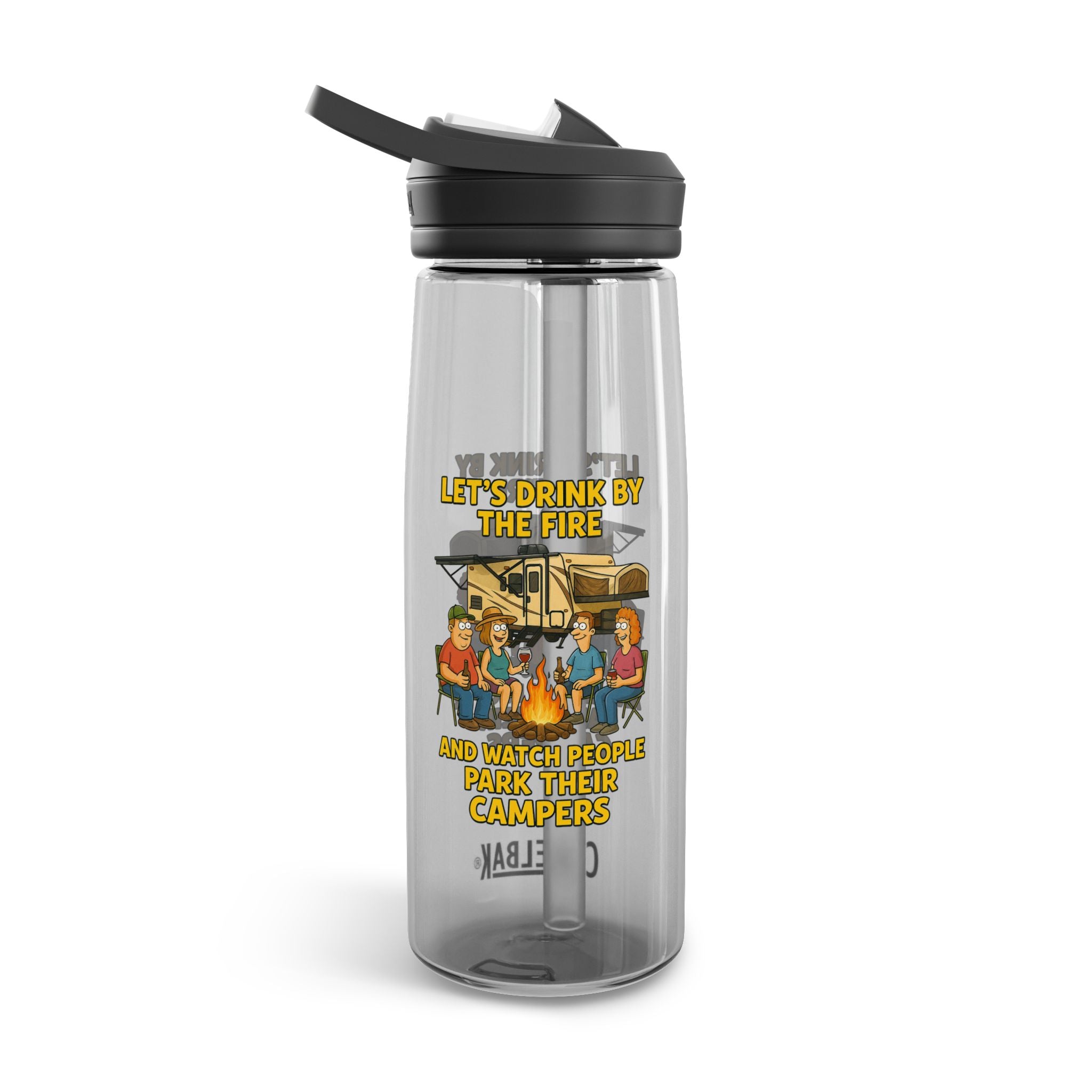 Camping Water Bottle with Funny Quote - Hydration Gift for Hikers, Outdoor Enthusiasts, Camping Trip Essential, Campfire Decor, Summer [...]