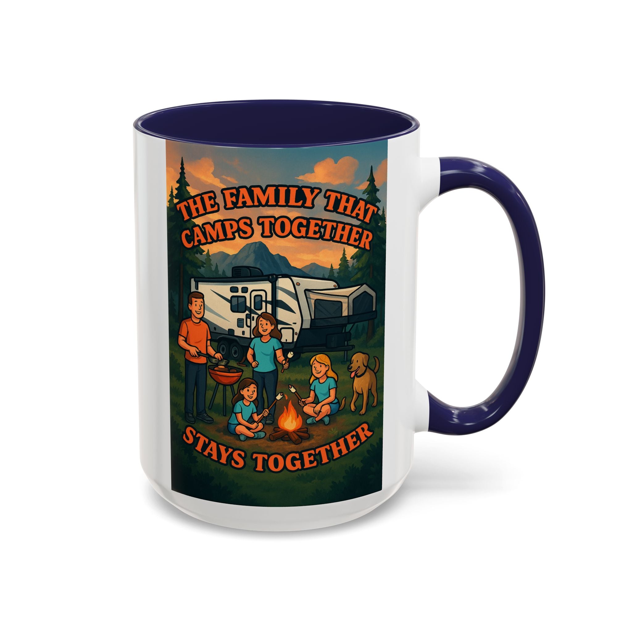 Camping Family Coffee Mug - Adventure, Nature, Family Time, Outdoor Enthusiasts, Gift for Campers