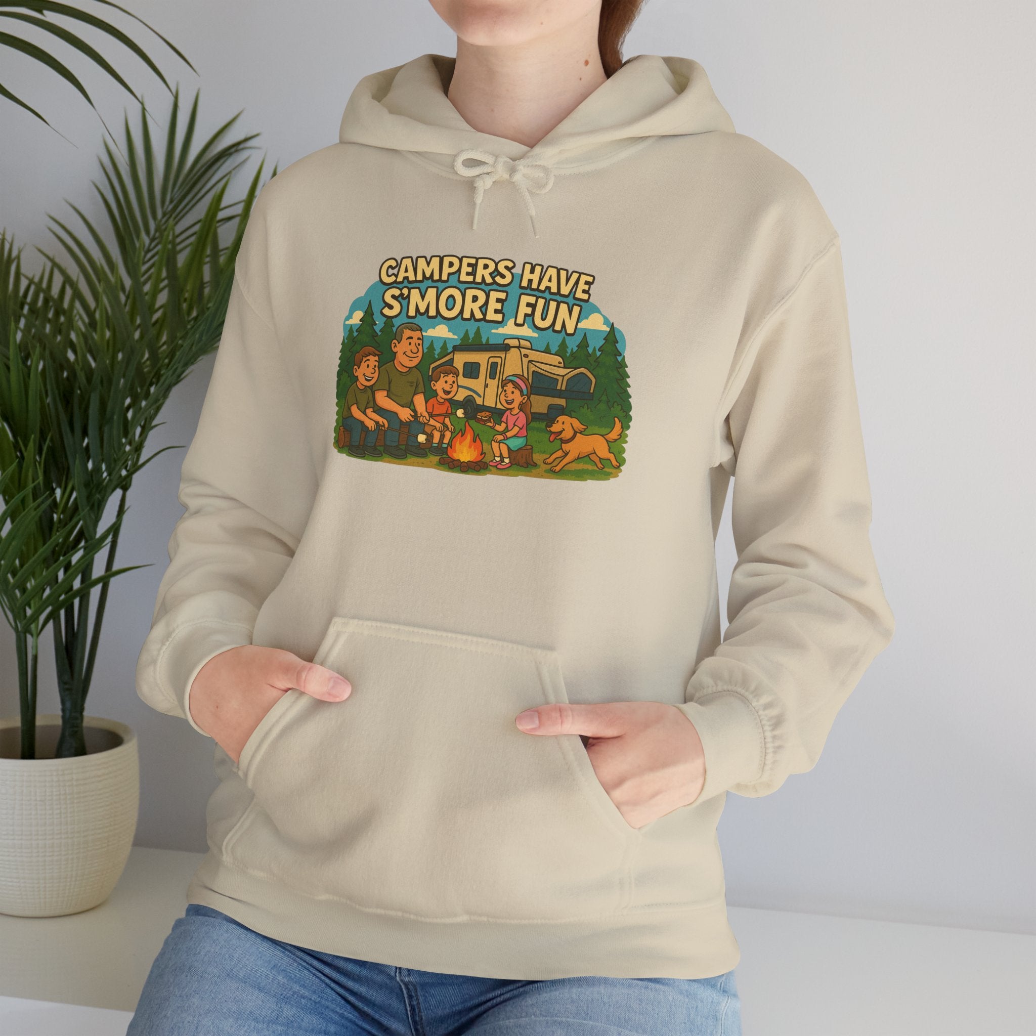 Campfire Vibes Hoodie - Perfect for Outdoor Lovers, Camping Trips, Nature Adventures, Gift for Campers, Cozy Hooded Sweatshirt