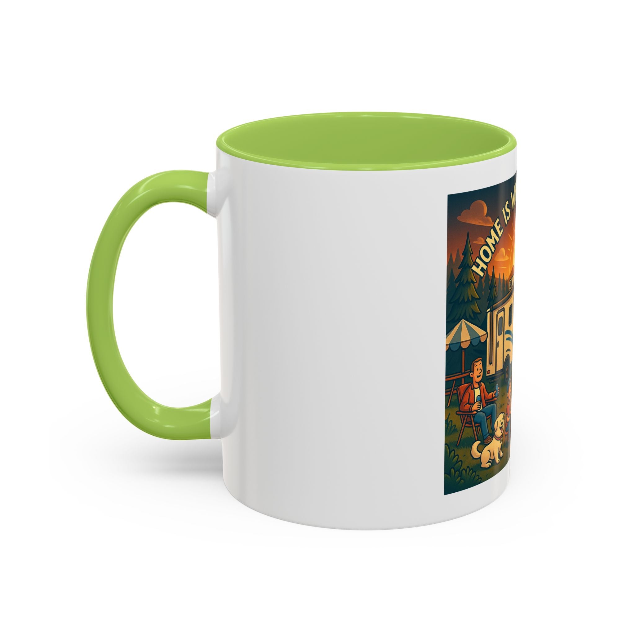 Camping Coffee Mug, Home is Where You Park It, RV Life Mug, Adventure Gift, Outdoor Enthusiast Drinkware