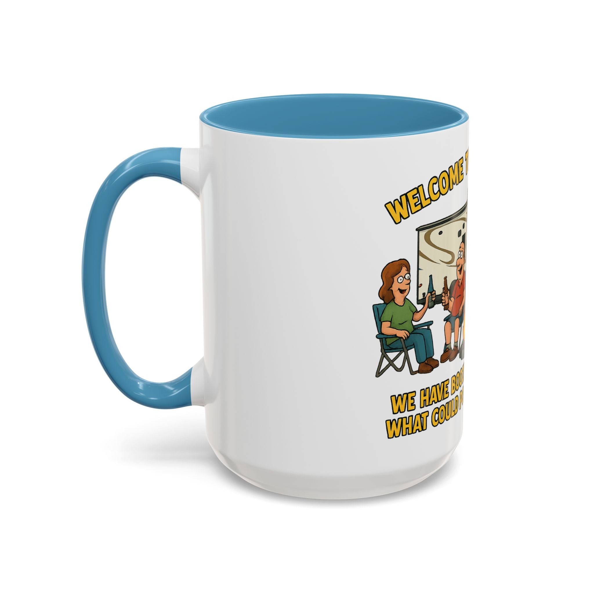 Cozy Firepit Mug | Ideal for Camping Lovers, Humorous Coffee Gifts, Outdoor Gatherings, Funny Kitchen Decor, Welcome Party Accessories