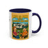Life is fine with camping and wine Hybrid Camper Coffee Mug (11, 15oz)