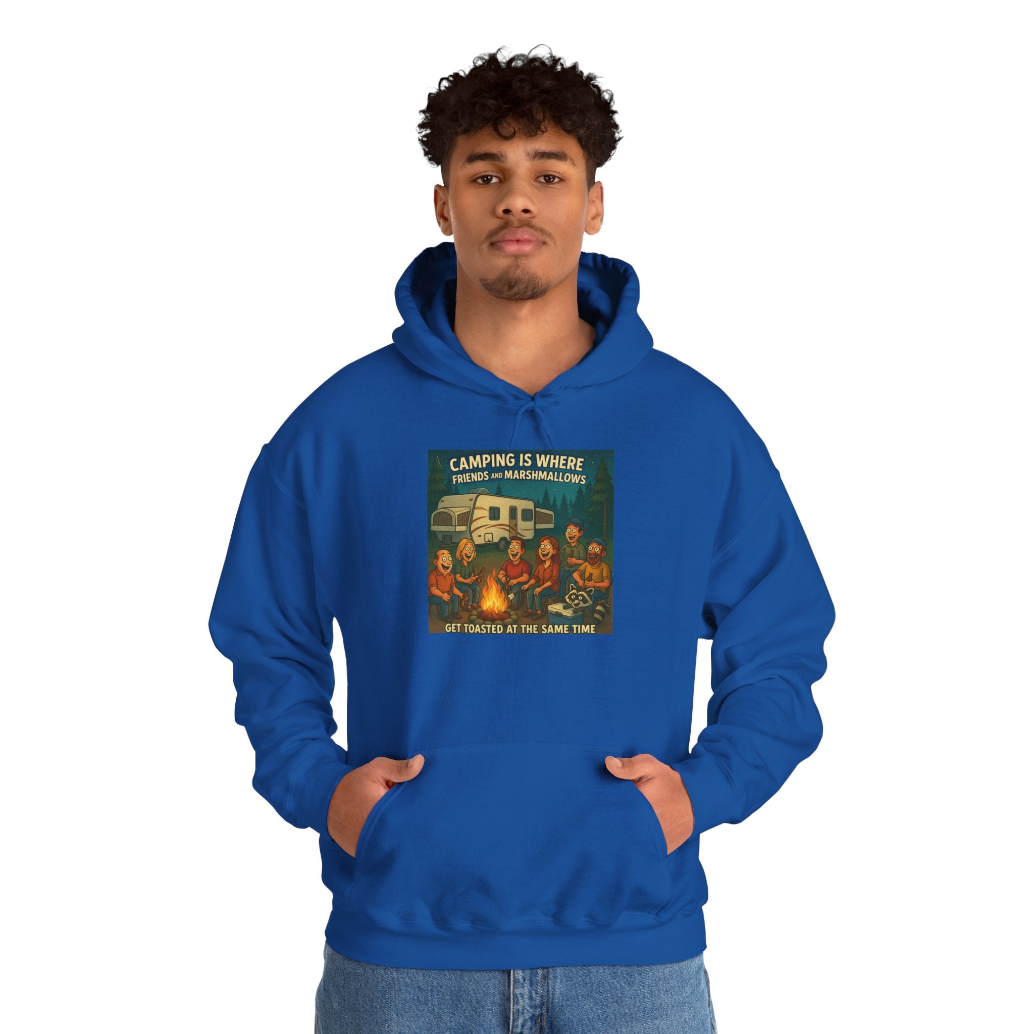 Vintage Camping Unisex Hooded Sweatshirt - Cozy Outdoor Lover Gift, Great for Campfire Nights, Adventure Apparel