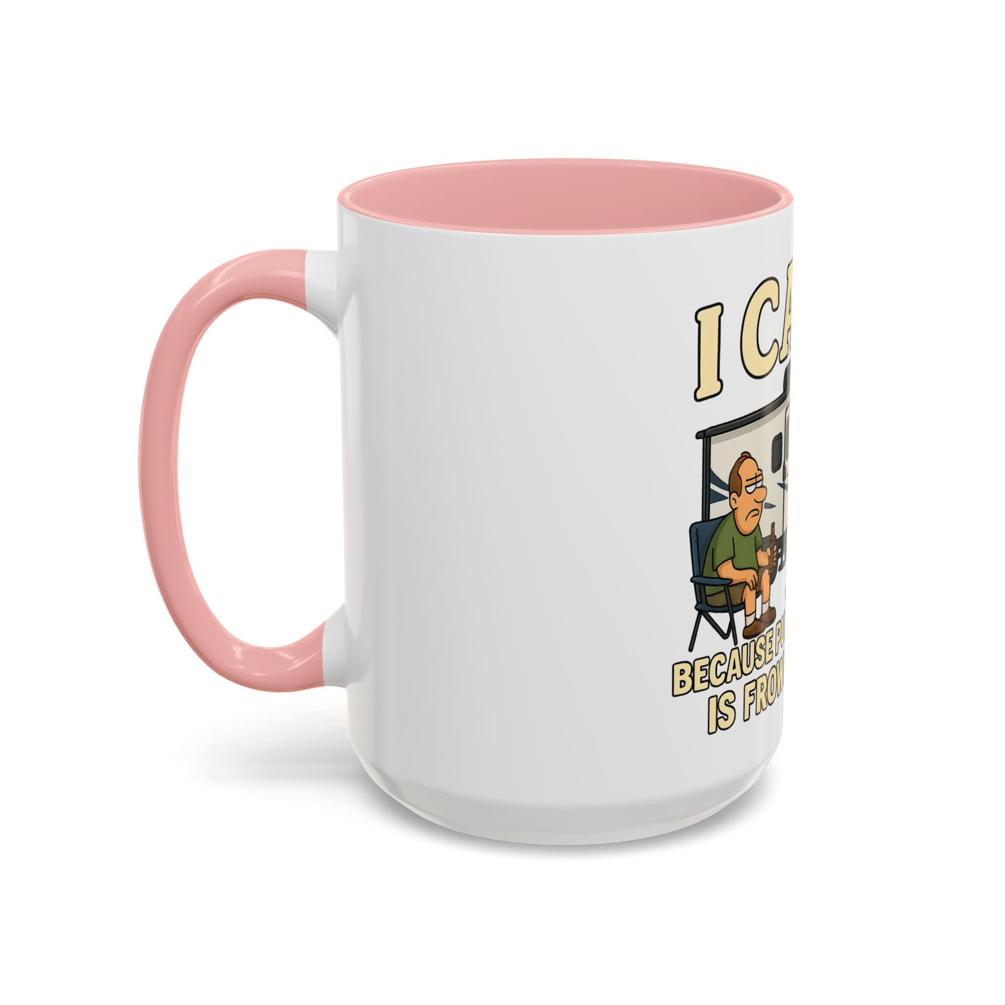 Camping Humor Coffee Mug - I Camp Because Punching People is Frowned Upon