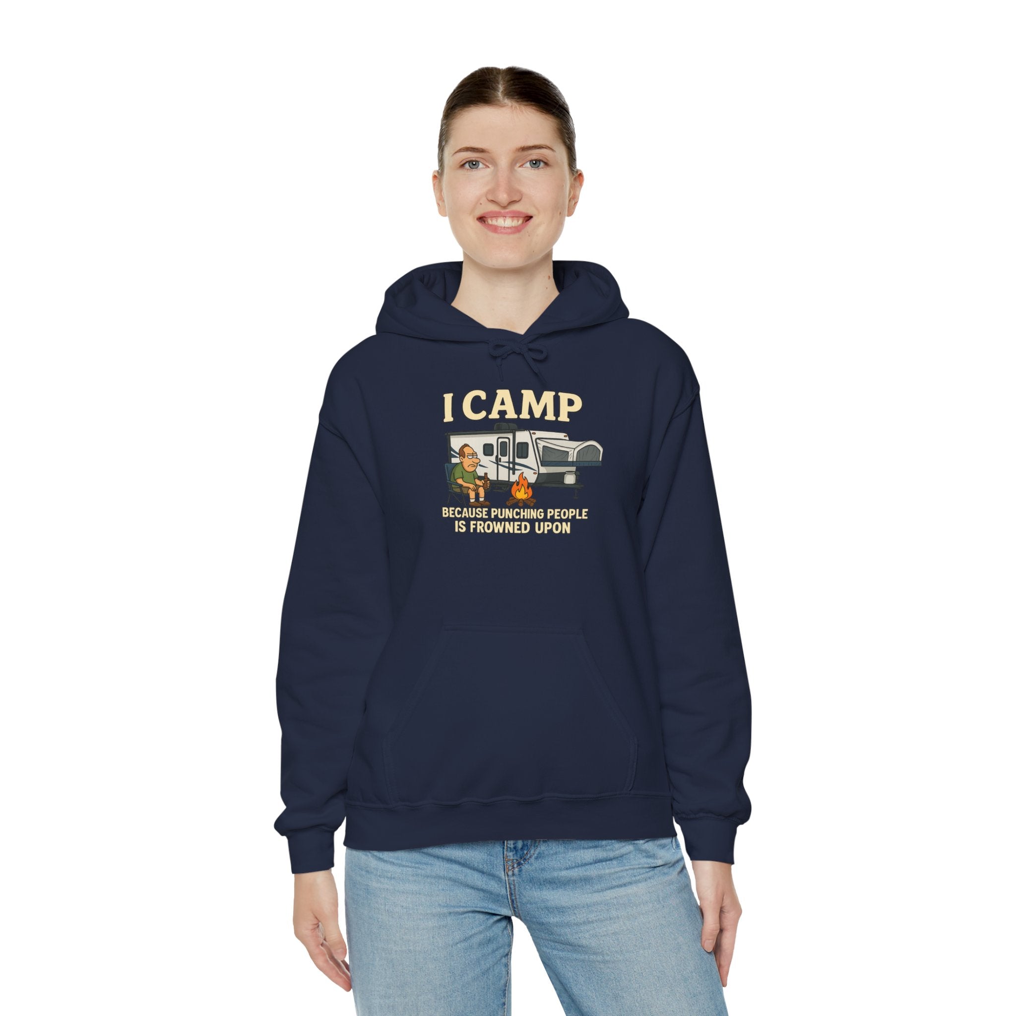 I Camp Unisex Heavy Blend™ Hoodie - Perfect for Outdoor Lovers