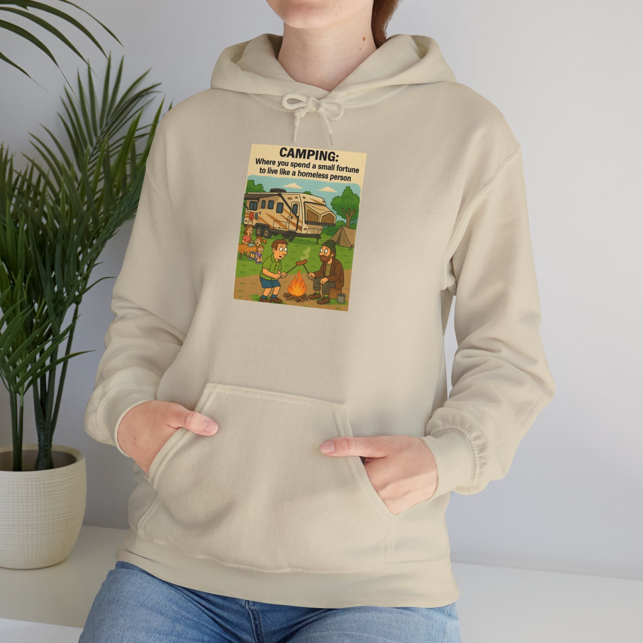 Cozy Camping Sweatshirt | Unisex Heavy Blend Hoodie, Outdoor Gear, Nature Lover Gift, Camping Apparel, Weekend Retreat Wear