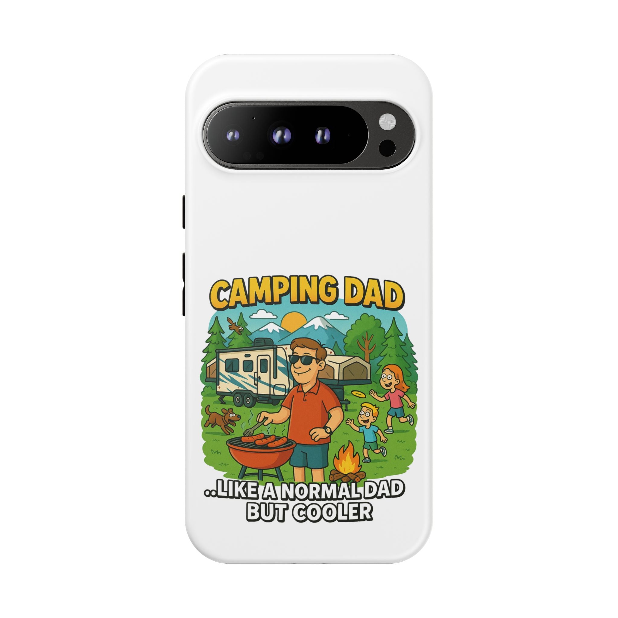 Camping Dad Phone Case - Unique Tough Cover for Outdoor Dads