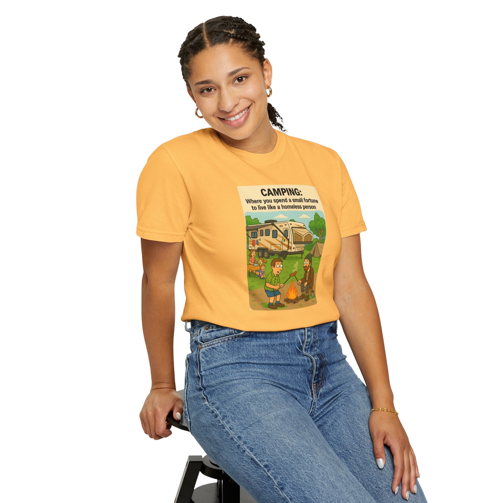 Camping Humor T-Shirt, Unisex Graphic Tee, Adventure Gift, Outdoor Lover Apparel, Funny Camping Shirt