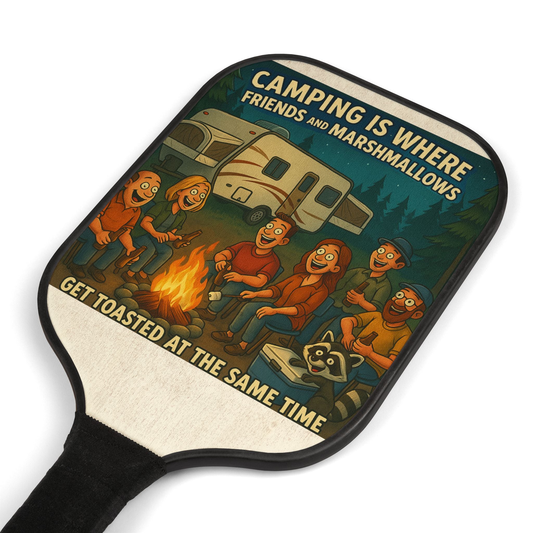 Pickleball Paddle Set - Fun Camping Vibe, Ideal for Outdoor Enthusiasts, Gift for Sports Lovers, Family Game Nights, Adventure Gear