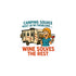 Vinyl Stickers for Camping Lovers, Fun Wine Decals, Outdoor Decor, RV Accessories, Gift for Wine Enthusiasts