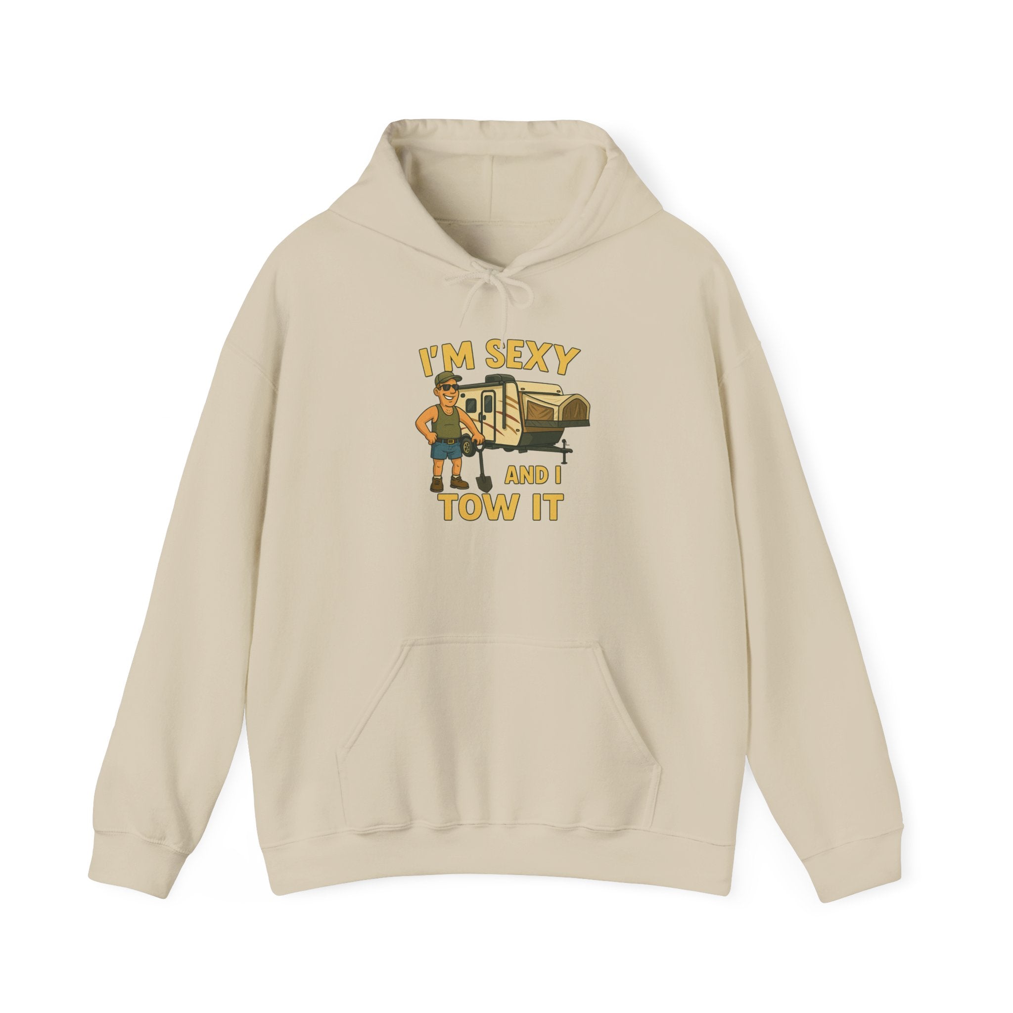 Funny Tow Truck Hoodie, Unisex Heavy Blend Sweatshirt, Gifts for Towing Enthusiasts, Quirky Casual Wear, Humor Apparel, Birthday Gift