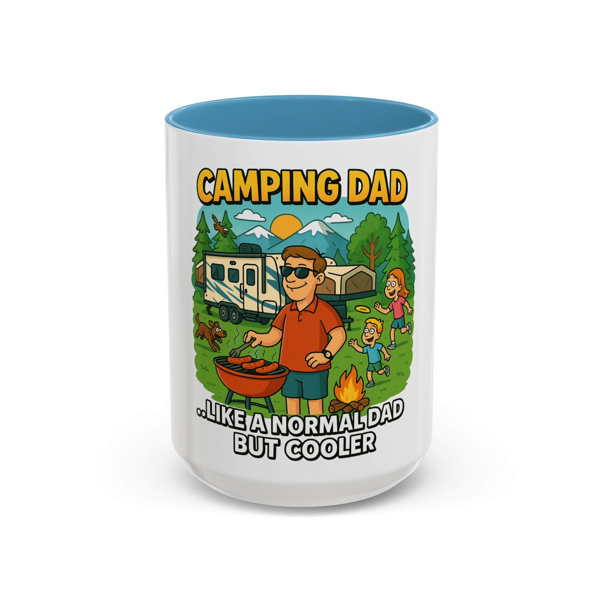 Cool Camping Dad Coffee Mug - Fun Outdoor Adventure Gift
