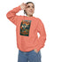 Cozy Unisex Garment-Dyed Sweatshirt with Retro Design, Perfect for Relaxing, Gift for Friends, Casual Wear, Fall Fashion, Warm Layer