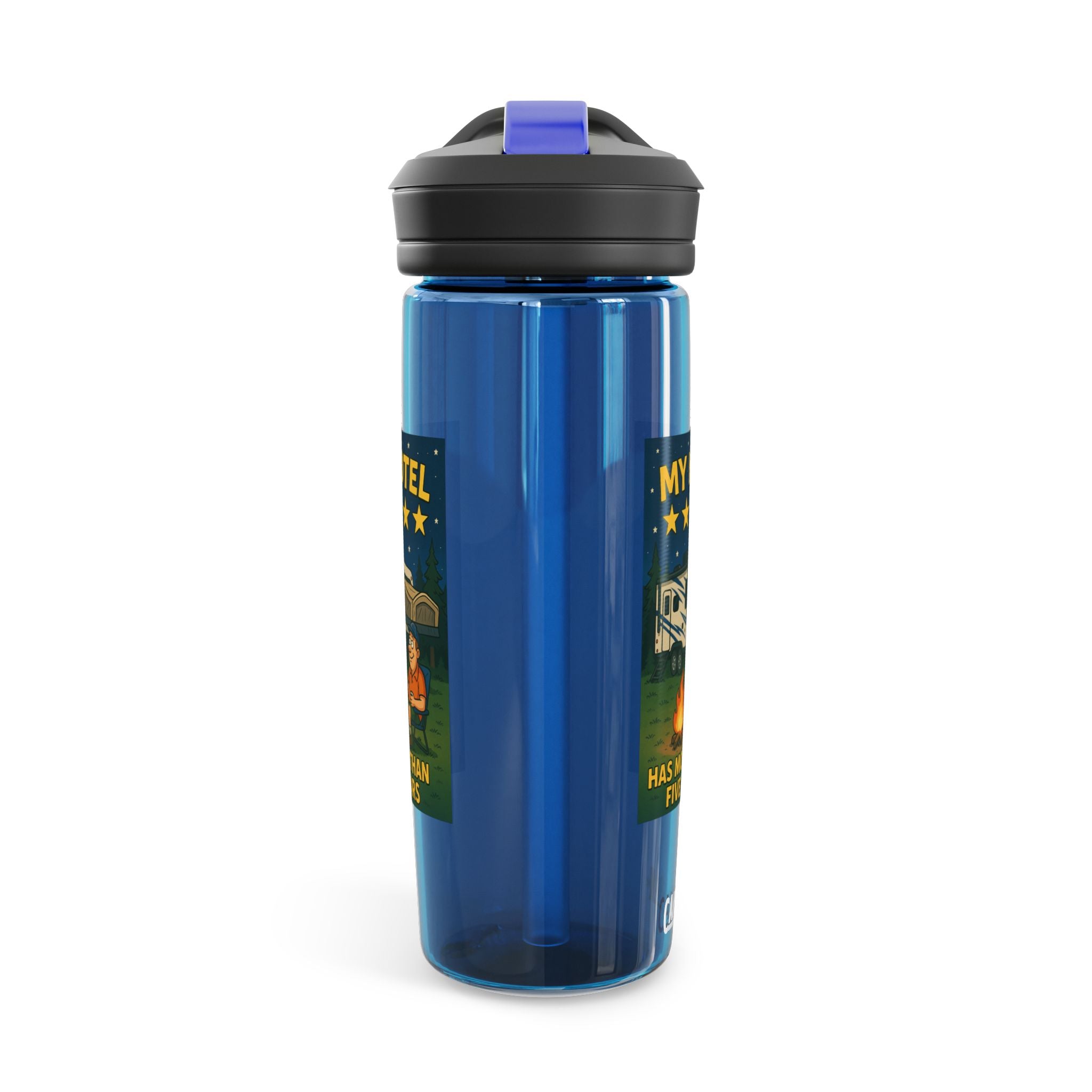Camping Water Bottle with Inspirational Camping Quote, 20oz|25oz Camp Flask, Outdoor Gear, Travel Mug, Hiking Bottle, Adventure Gift