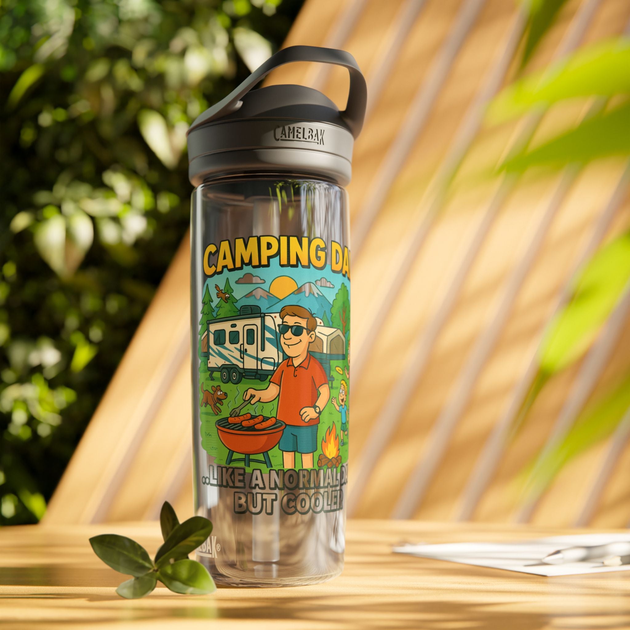 Camping Dad Water Bottle - Eddy® 20oz/25oz
