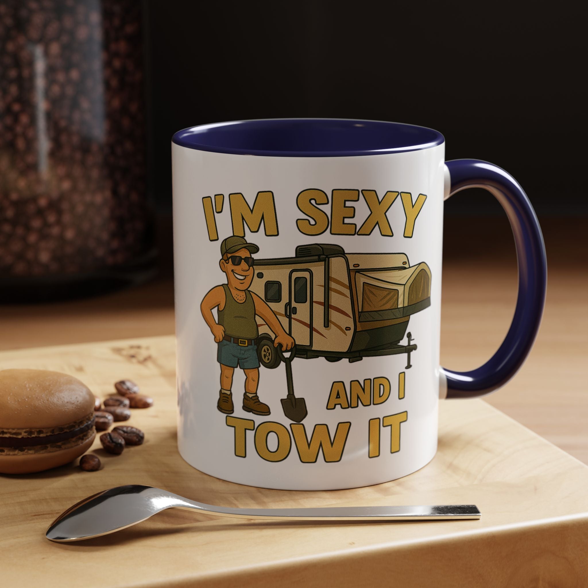 Playful Camping Mug, Funny Coffee Cup, Camper Gift, RV Lover's Accessory, Outdoor Adventure Mug