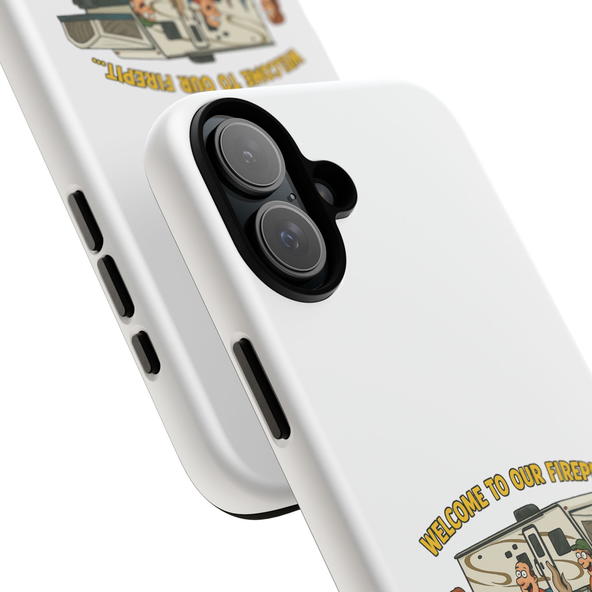 Camping Phone Case - Welcome to Our Firepit - Outdoor Gear, Gift for Campers, Adventure Accessory, Fun Camping Decor