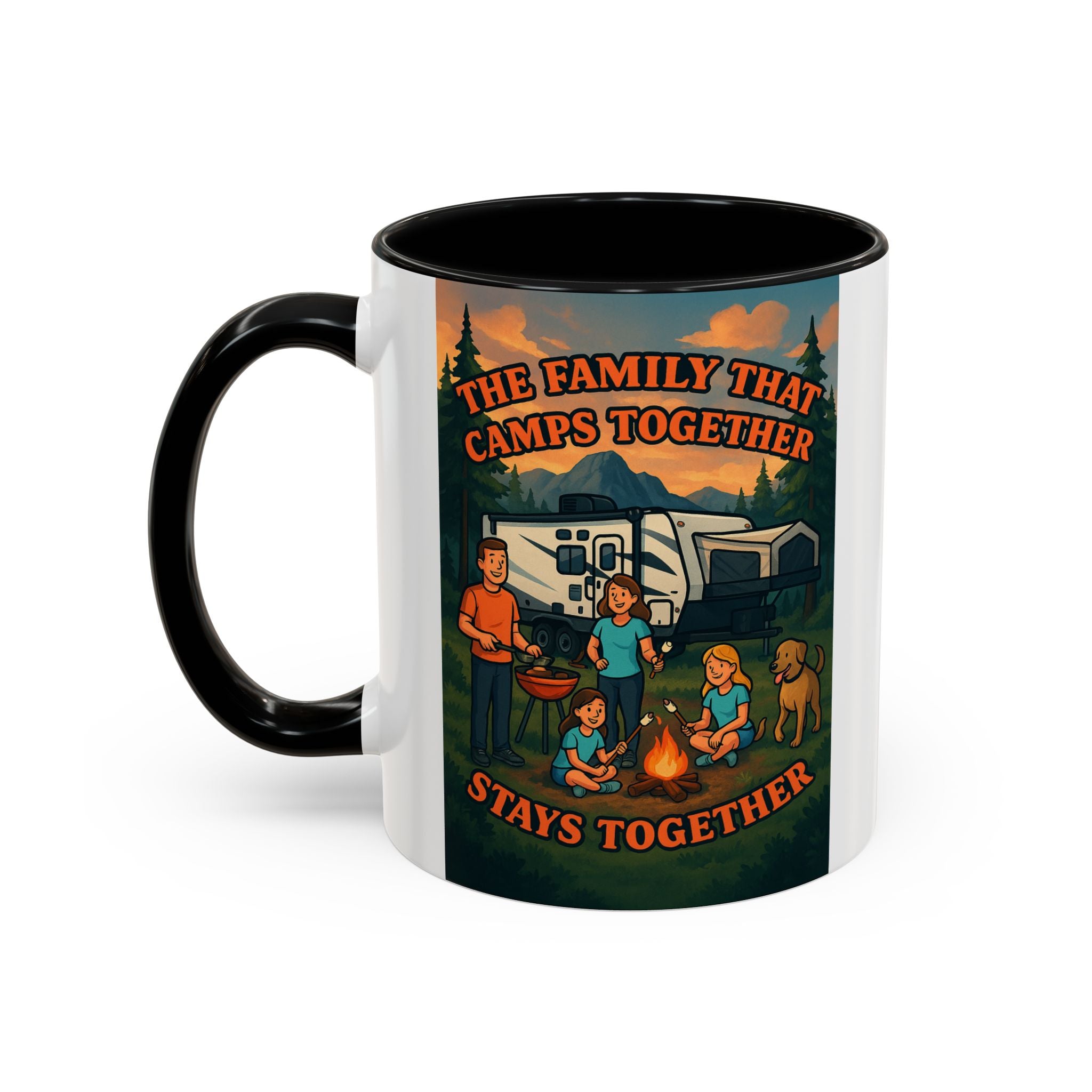 Camping Family Coffee Mug - Adventure, Nature, Family Time, Outdoor Enthusiasts, Gift for Campers