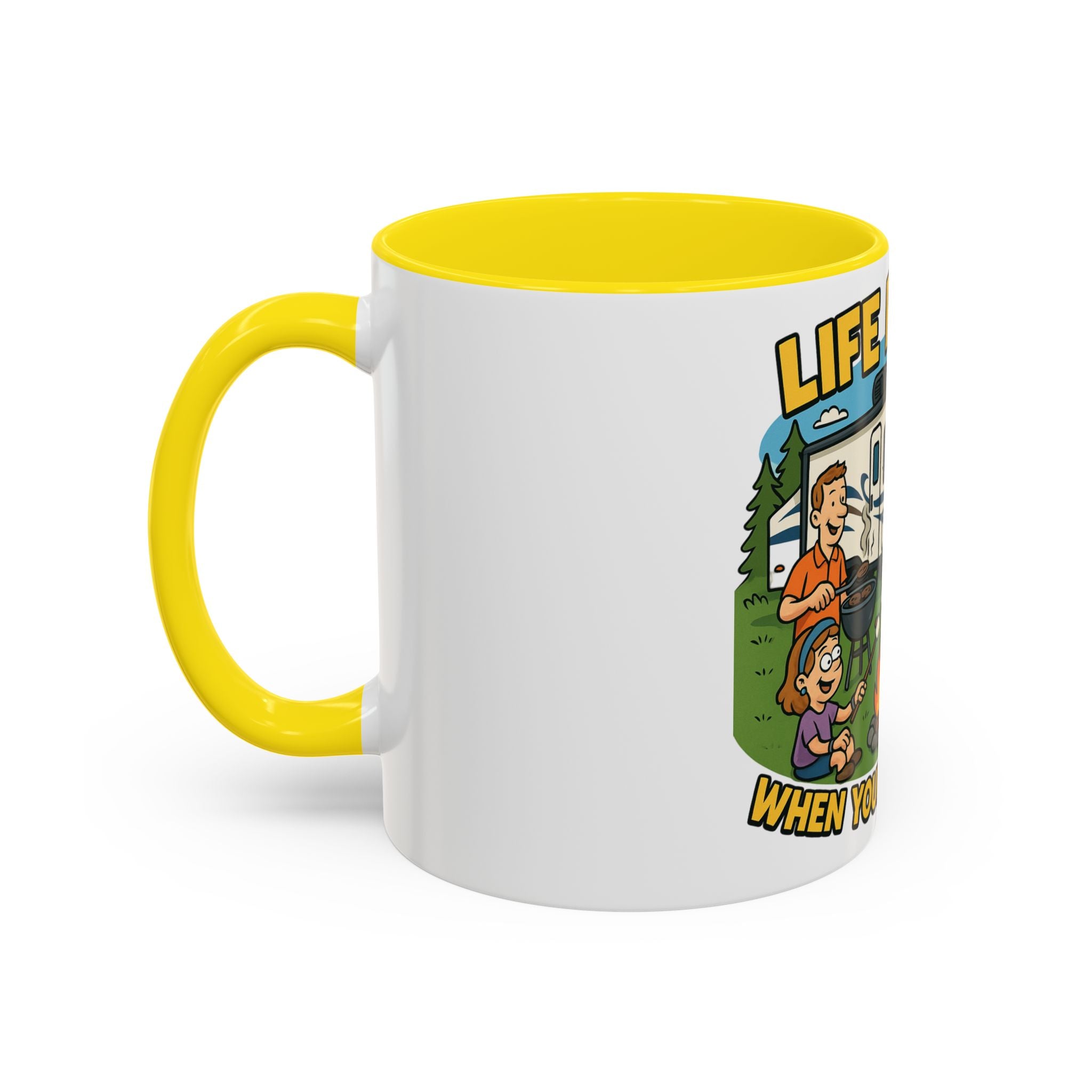 Camping Life Coffee Mug - Adventure Lover Gift, RV Travel Mug, Cozy Campfire Vibes, Perfect for Outdoor Enthusiasts, Gift for Dad