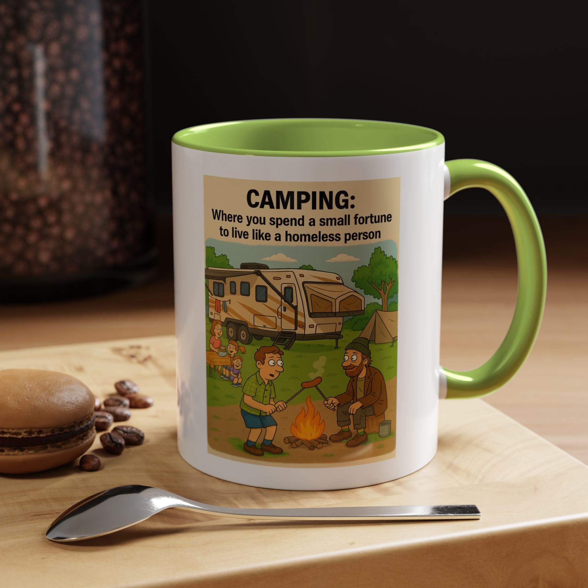 Camping Humor Coffee Mug, Hilarious Campfire Gift, Funny Mug for Outdoors Lovers, Adventure Lover's Coffee Cup, Unique Camping Present