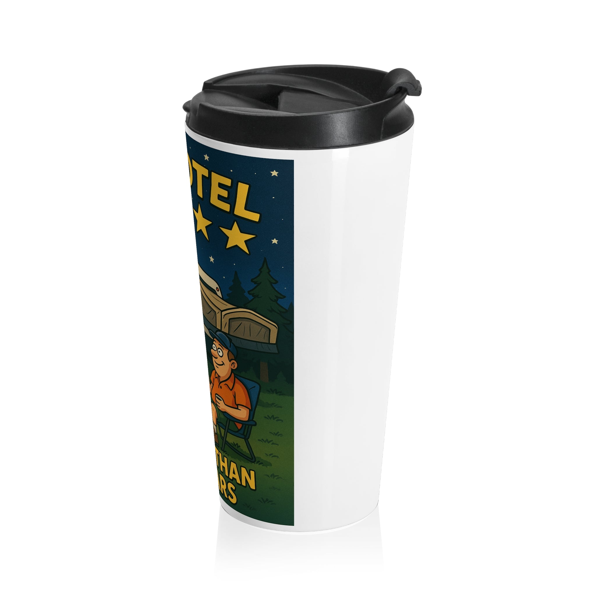 Travel Mug - 'My Hotel Has More Than Five Stars' Camping Gift, Outdoorsy Travel Cup, Adventure Mug, Funny Gifts for RV Lovers, Coffee [...]