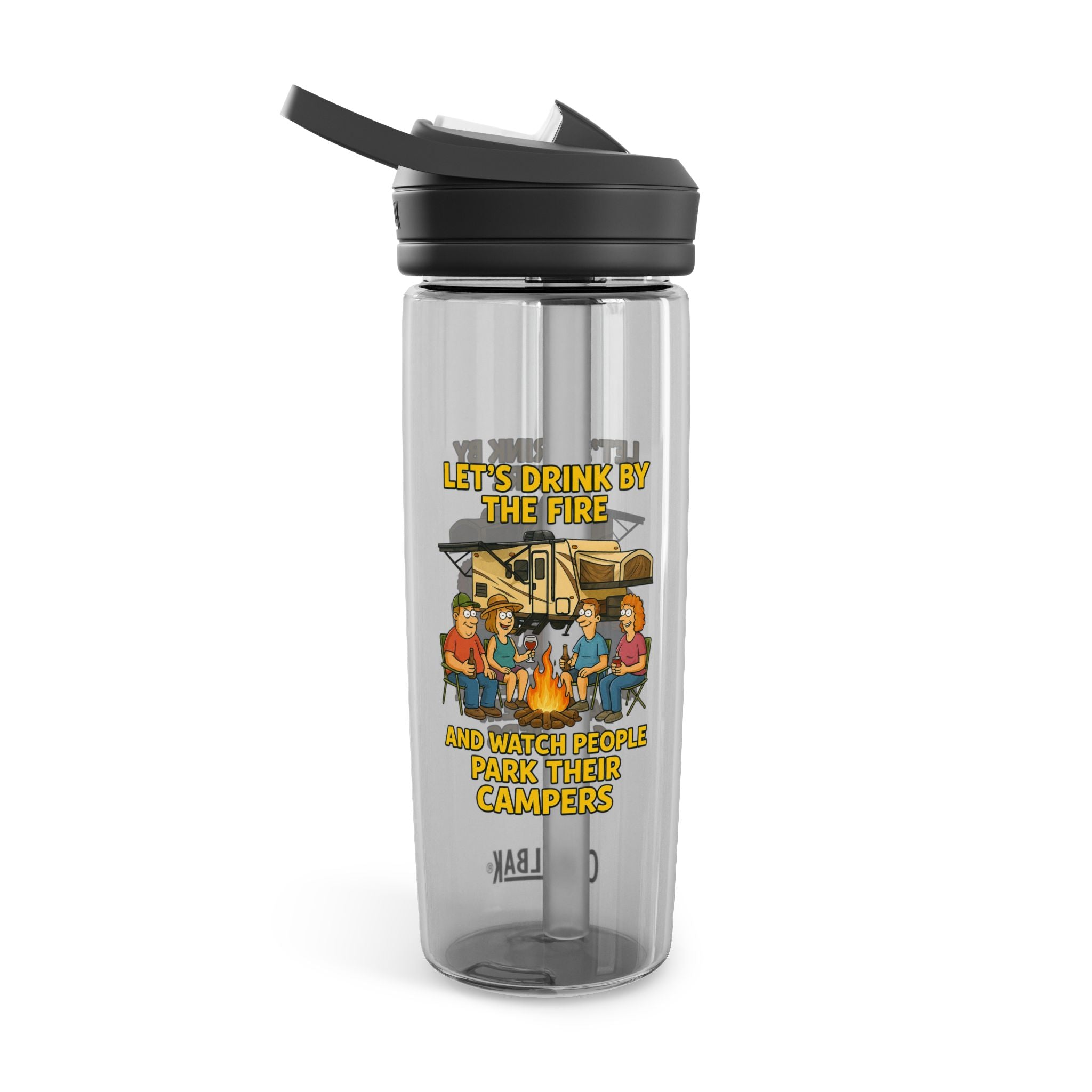 Camping Water Bottle with Funny Quote - Hydration Gift for Hikers, Outdoor Enthusiasts, Camping Trip Essential, Campfire Decor, Summer [...]