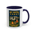Camping-Themed Accent Coffee Mug | Perfect for RV Lovers, Campers, Travelers, Cozy Nights, Outdoor Adventures, Unique Gift Ideas