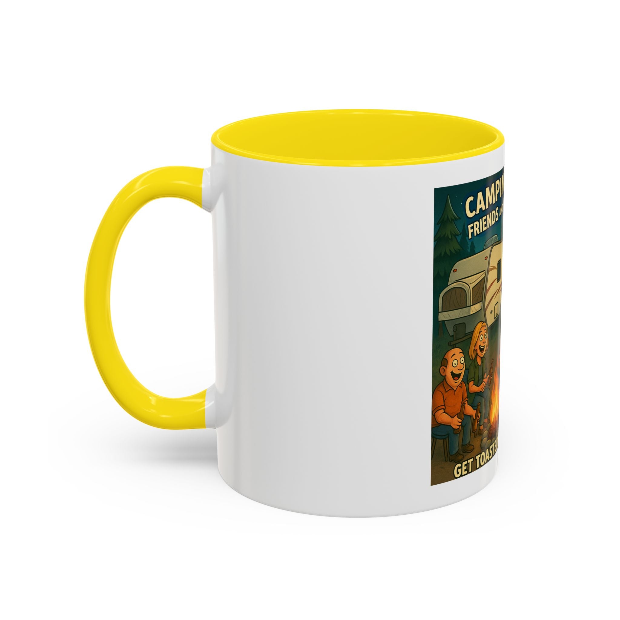 Camping Adventure Coffee Mug, Funny Mug for Campers, Get Toasted at the Same Time, Outdoor Gift, Nature Lover, Camping Decor