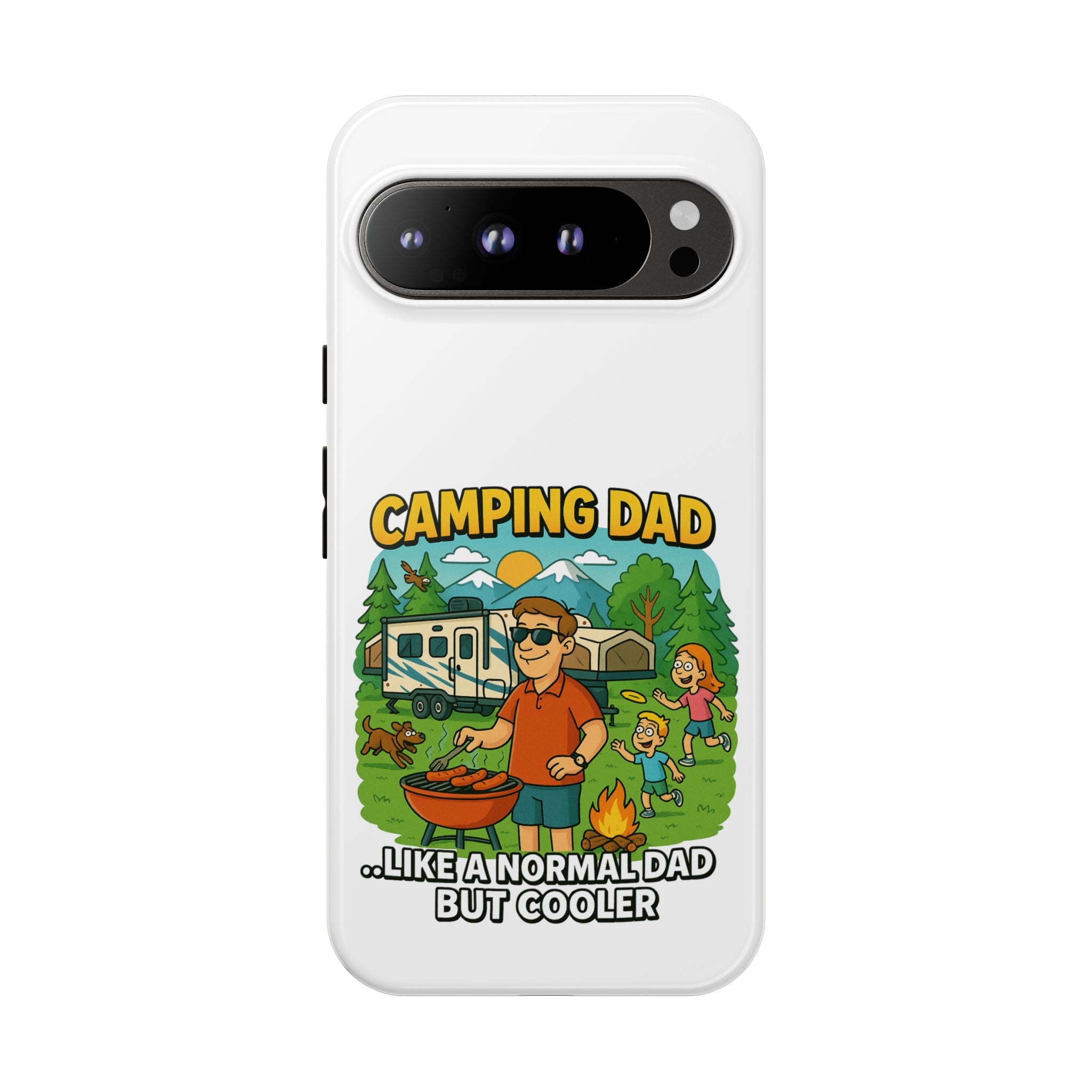 Camping Dad Phone Case - Unique Tough Cover for Outdoor Dads