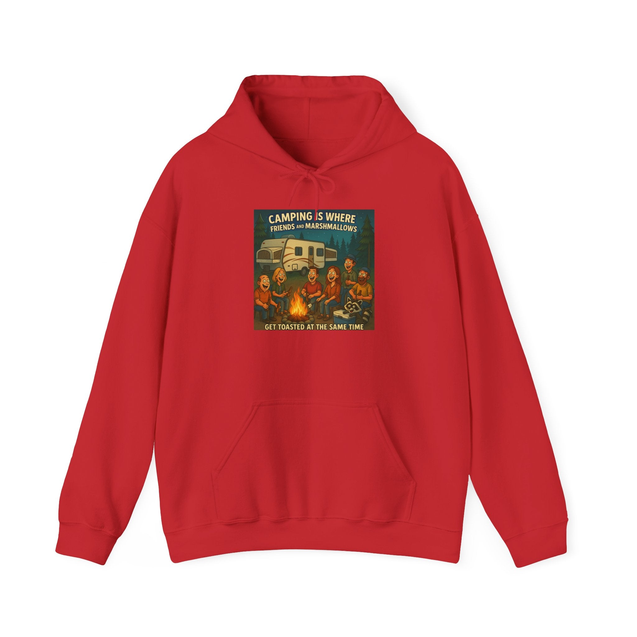 Vintage Camping Unisex Hooded Sweatshirt - Cozy Outdoor Lover Gift, Great for Campfire Nights, Adventure Apparel
