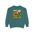 Vintage-Inspired Unisex Sweatshirt with 'High Class Trail Trash' Design