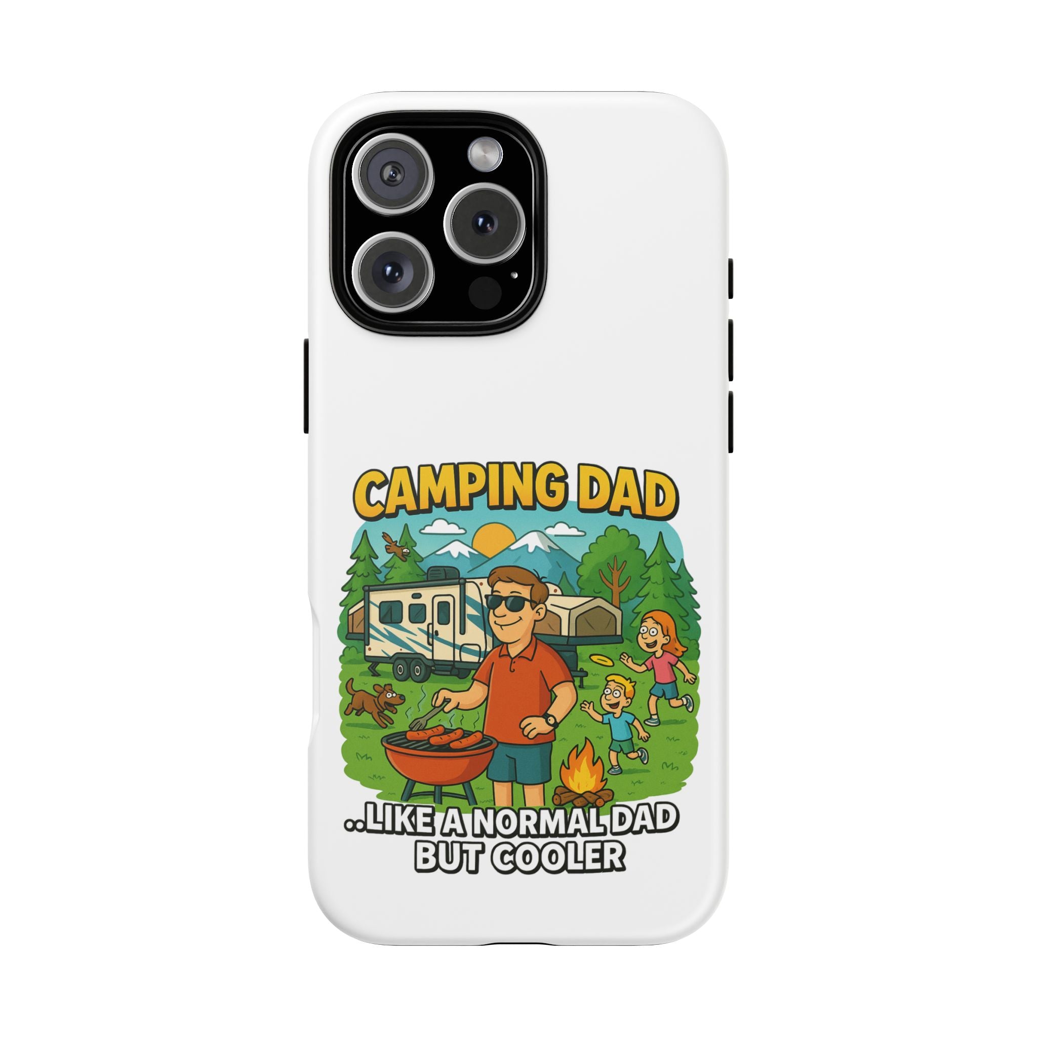 Camping Dad Phone Case - Unique Tough Cover for Outdoor Dads