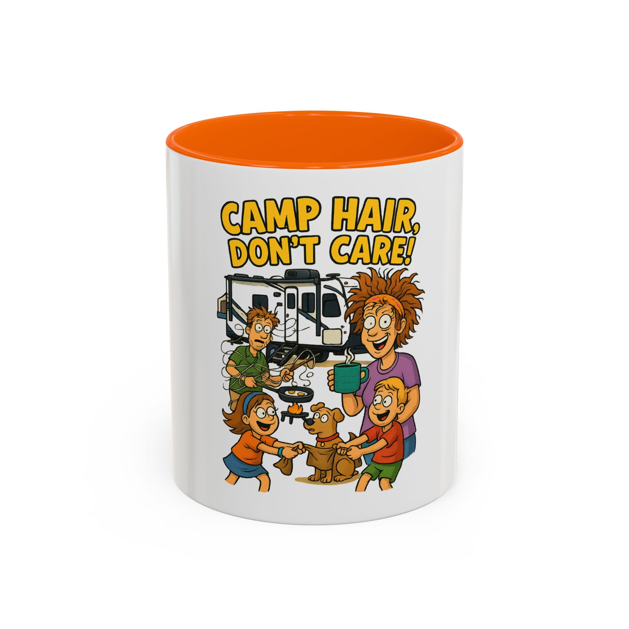 Camp Hair Coffee Mug, Funny Mug for Campers, Outdoor Lover Gift, Family Camping Mug, Humorous Coffee Cup