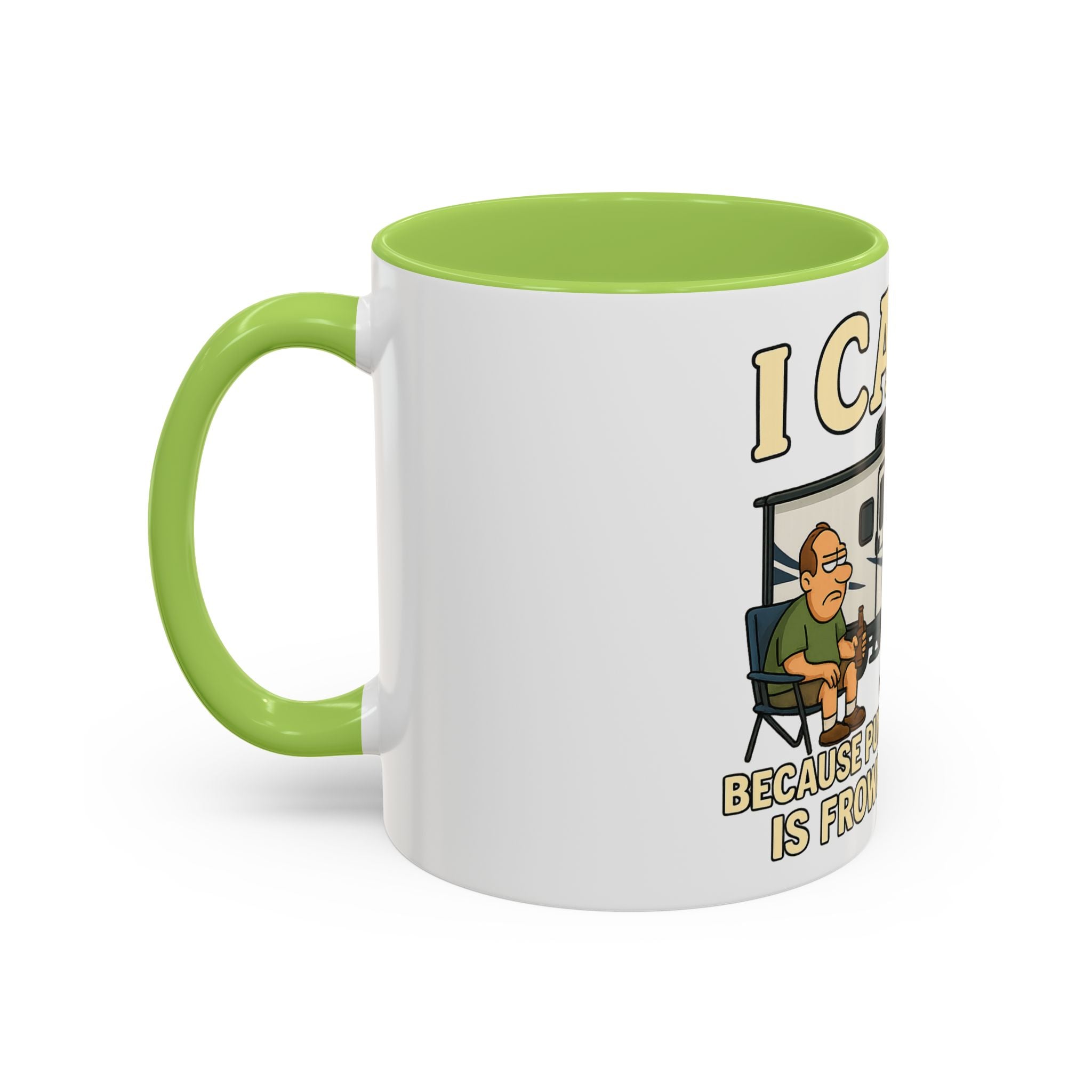 Camping Humor Coffee Mug - I Camp Because Punching People is Frowned Upon