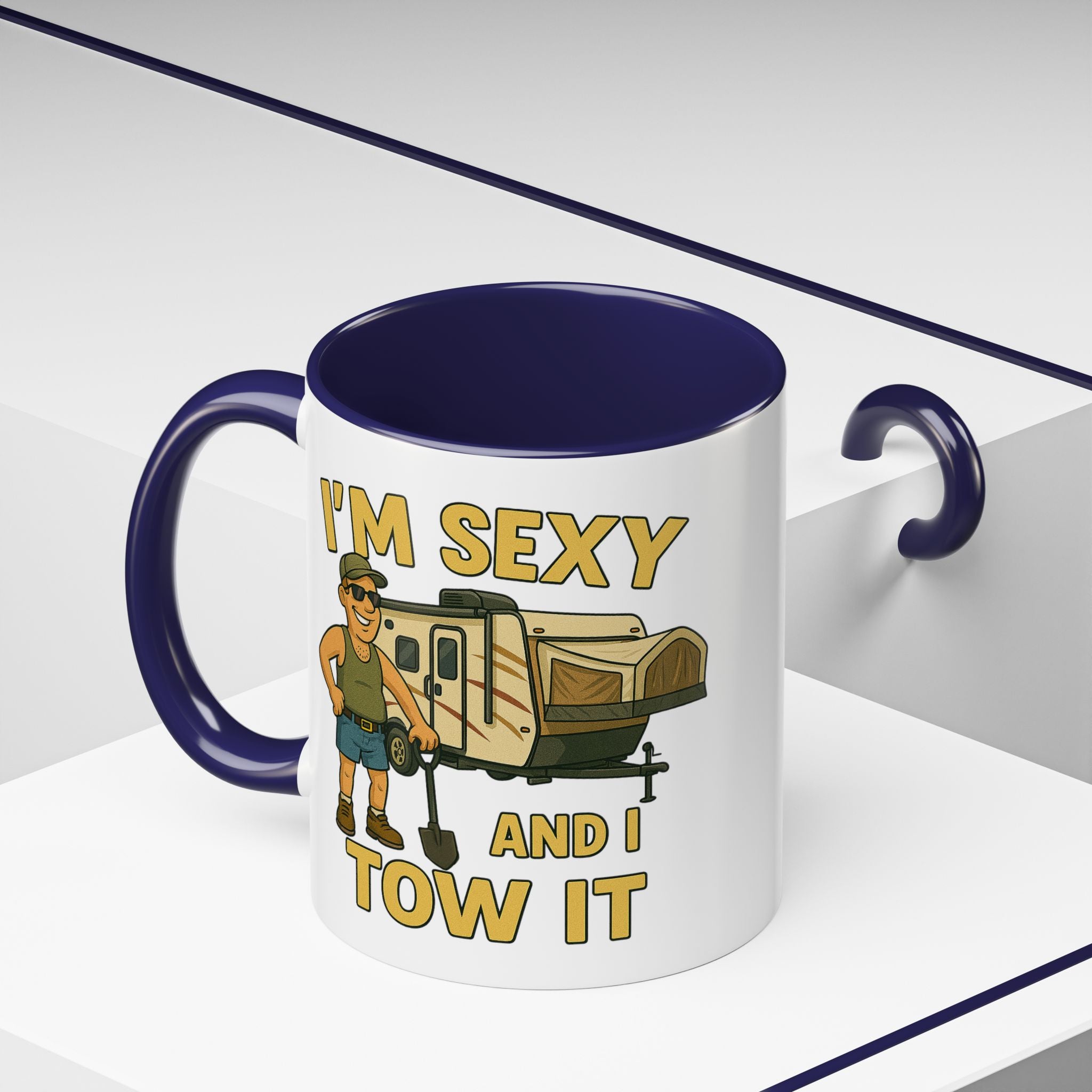 Playful Camping Mug, Funny Coffee Cup, Camper Gift, RV Lover's Accessory, Outdoor Adventure Mug