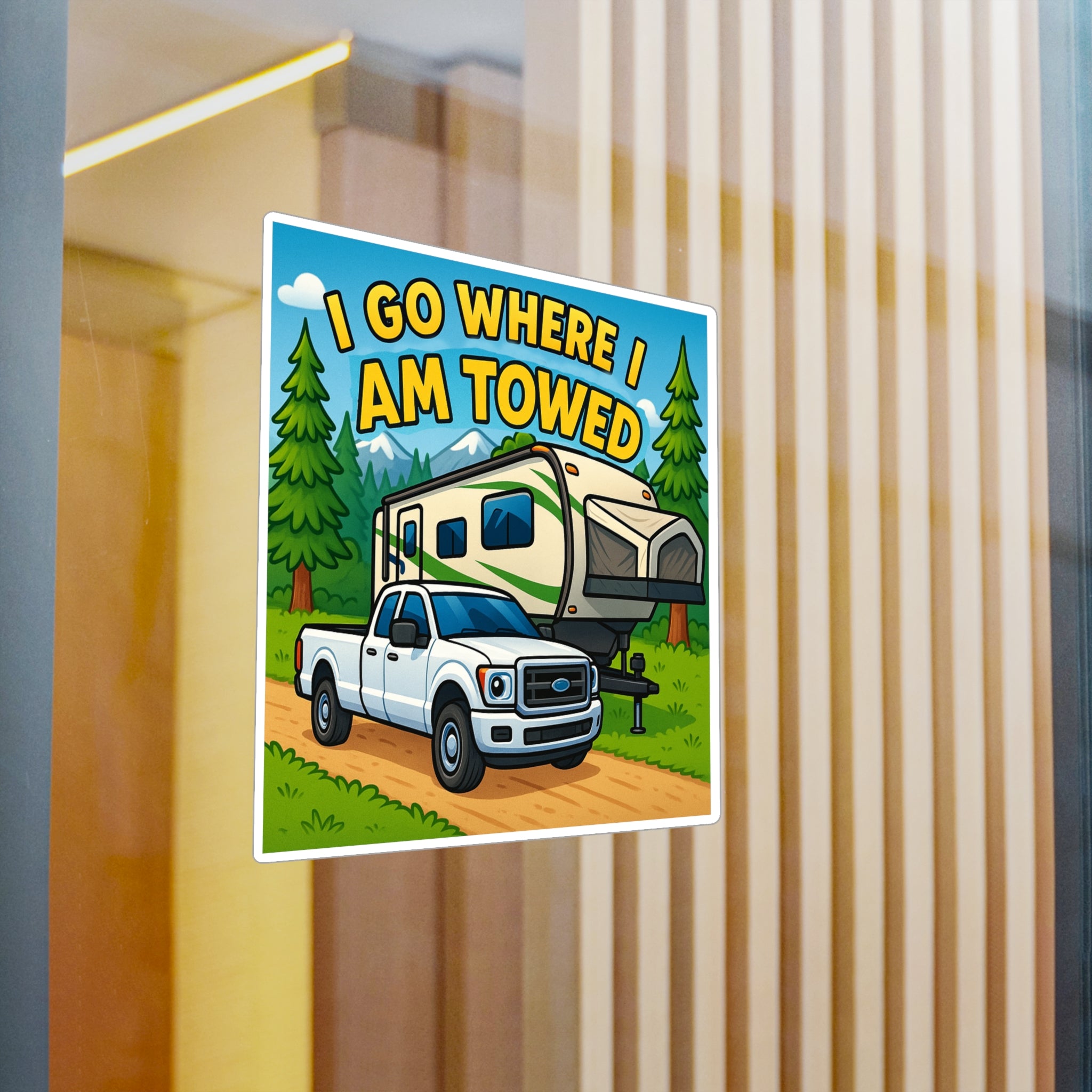 Adventure Vinyl Decals for Outdoorsy Souls | RV Sticker, Travel Decor, Camping Gift, Road Trip Essentials,  I Go Where I Am Towed