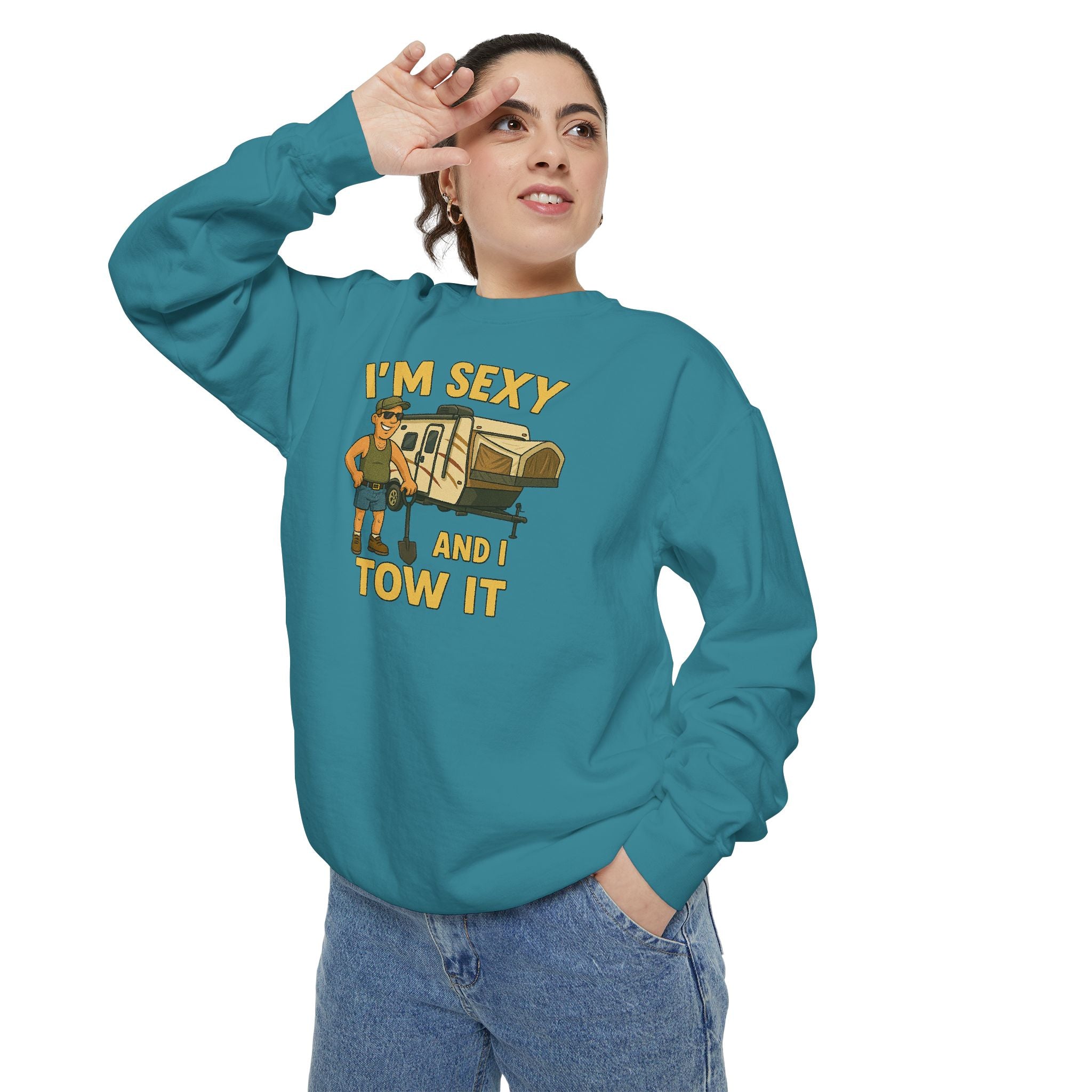Funny Tow Truck Sweatshirt, Unisex Garment-Dyed Pullover, Casual Gift for Drivers, Trucking Humor Apparel, Cozy Fall Outfit, Perfect [...]