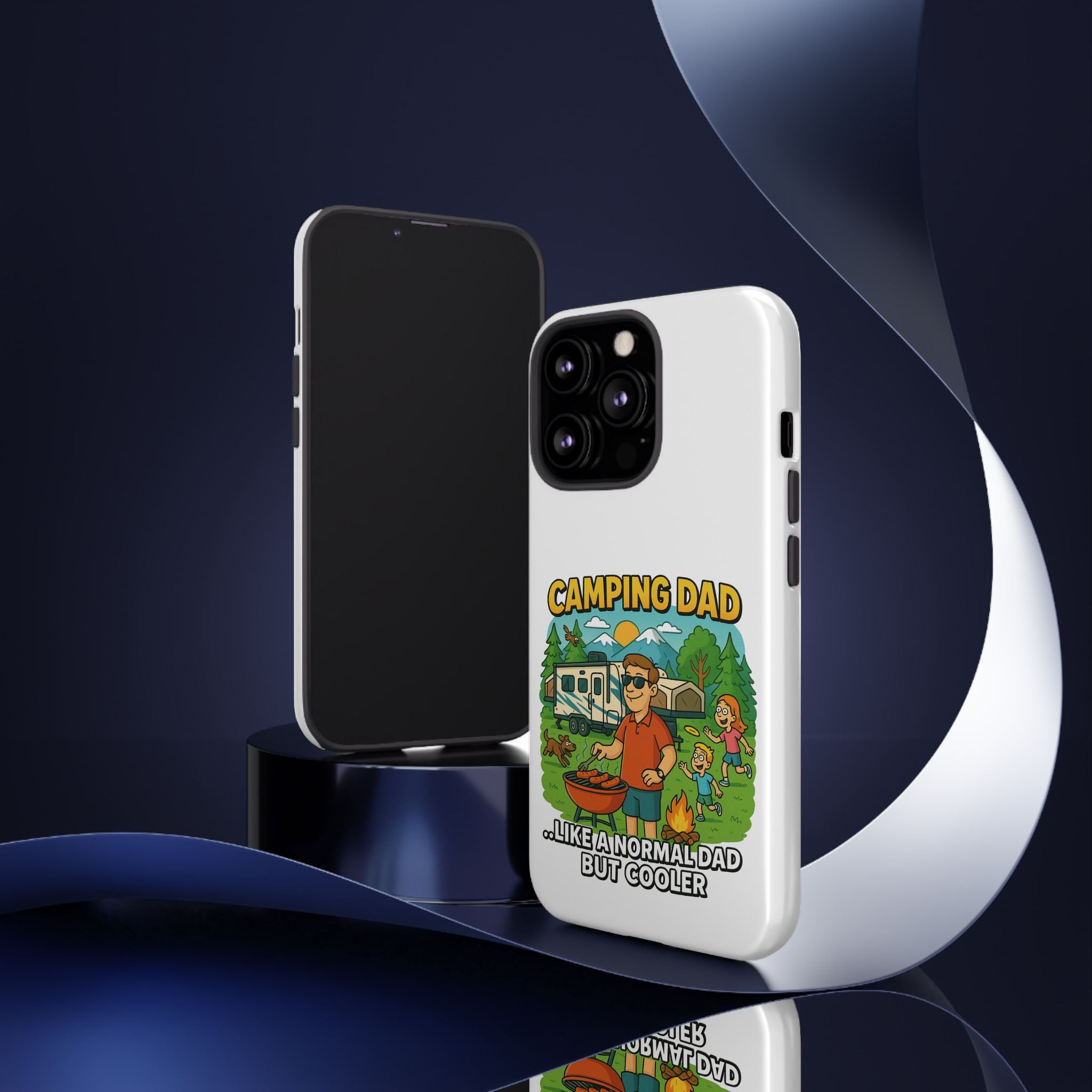 Camping Dad Phone Case - Unique Tough Cover for Outdoor Dads