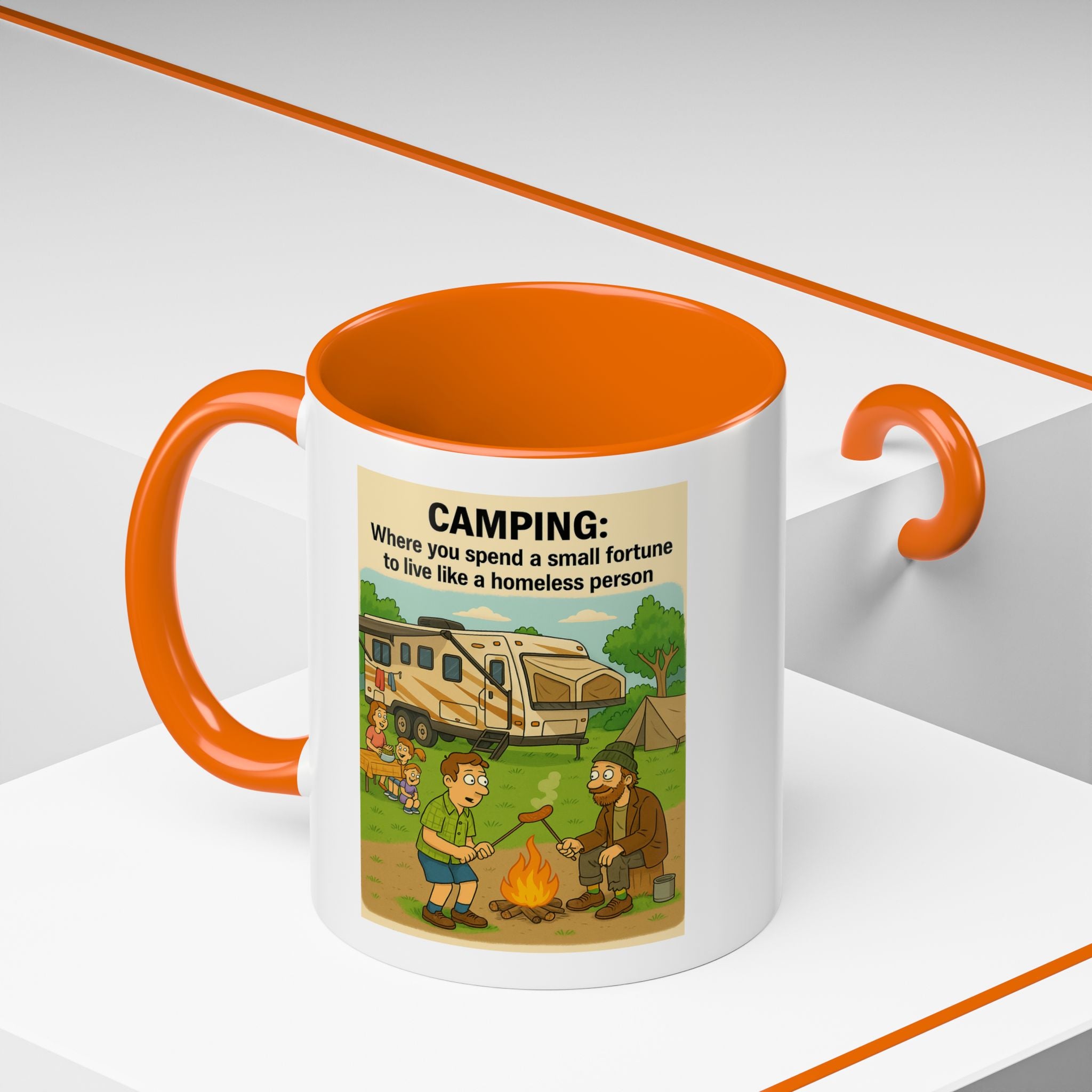 Camping Humor Coffee Mug, Hilarious Campfire Gift, Funny Mug for Outdoors Lovers, Adventure Lover's Coffee Cup, Unique Camping Present