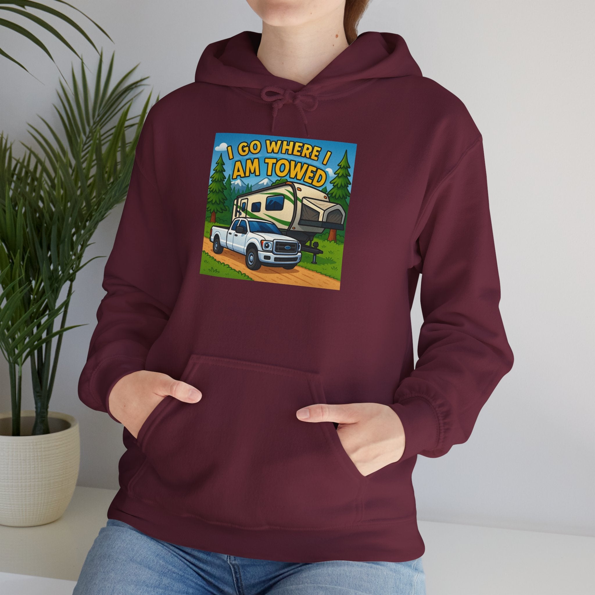 Adventure-Themed Hooded Sweatshirt - Perfect for Travel Enthusiasts, Camper Gifts, Cozy Outings, Outdoor Activities, Road Trip Essentials