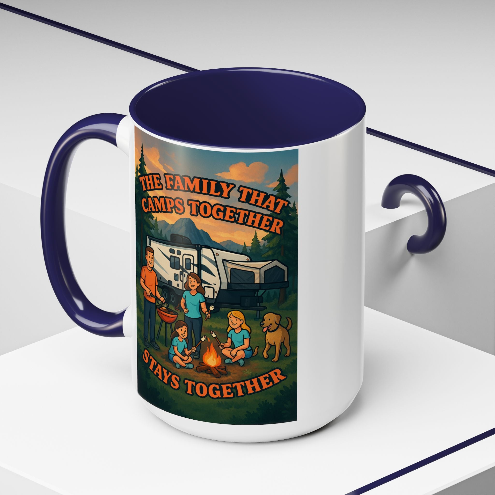 Camping Family Coffee Mug - Adventure, Nature, Family Time, Outdoor Enthusiasts, Gift for Campers