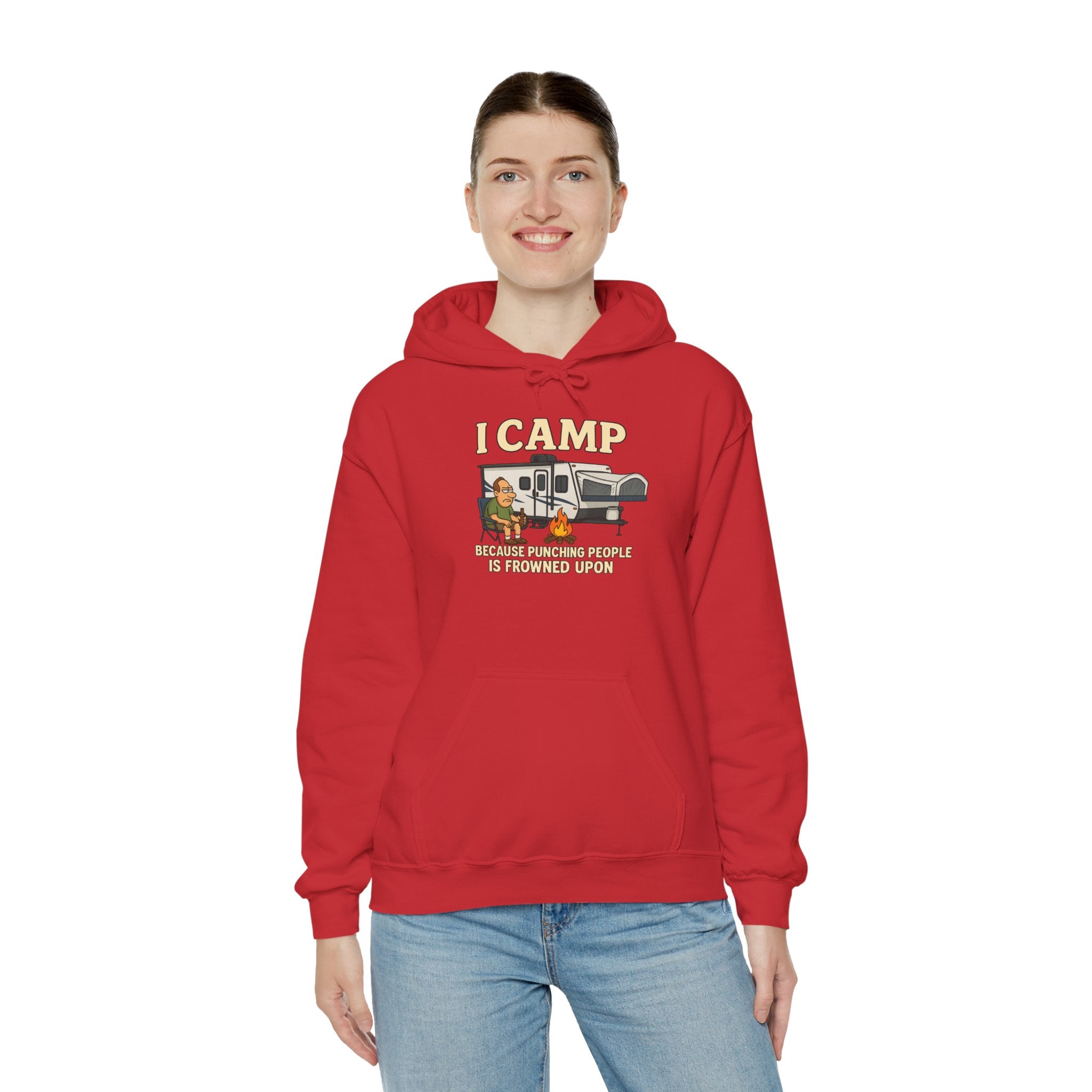 I Camp Unisex Heavy Blend™ Hoodie - Perfect for Outdoor Lovers