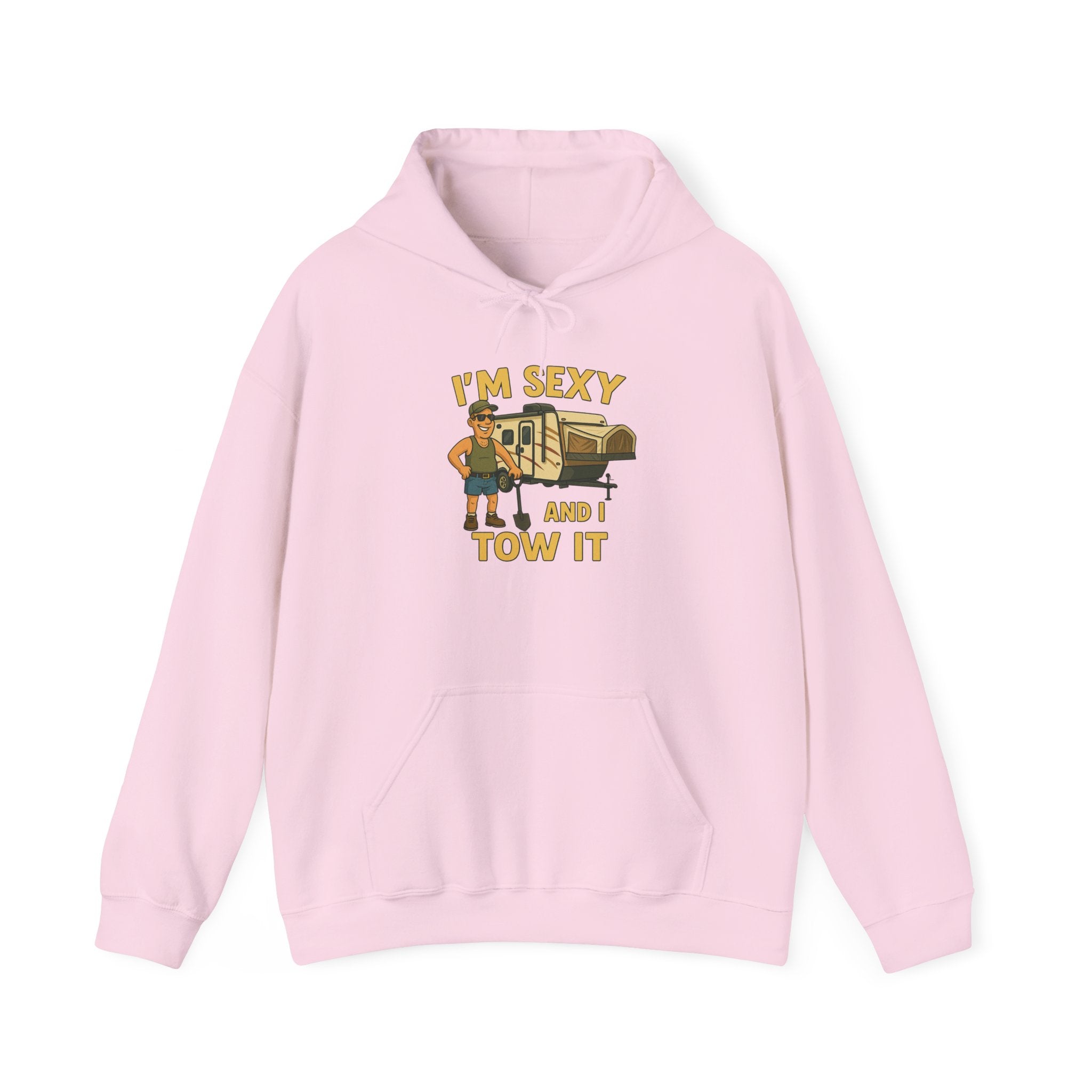 Funny Tow Truck Hoodie, Unisex Heavy Blend Sweatshirt, Gifts for Towing Enthusiasts, Quirky Casual Wear, Humor Apparel, Birthday Gift